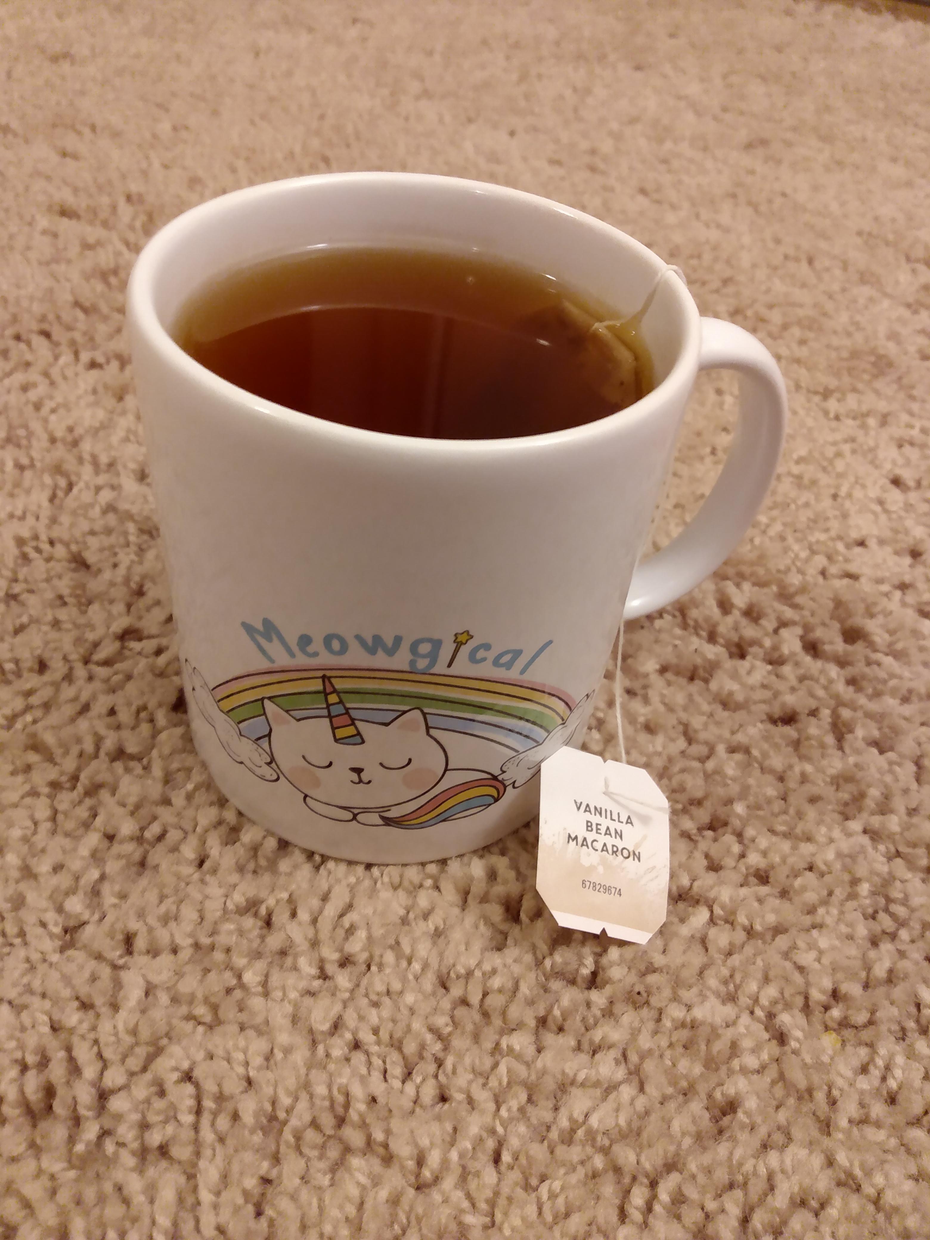 Tazo Vanilla Bean Macaron tea, hot, black, so good! r/RateMyTea