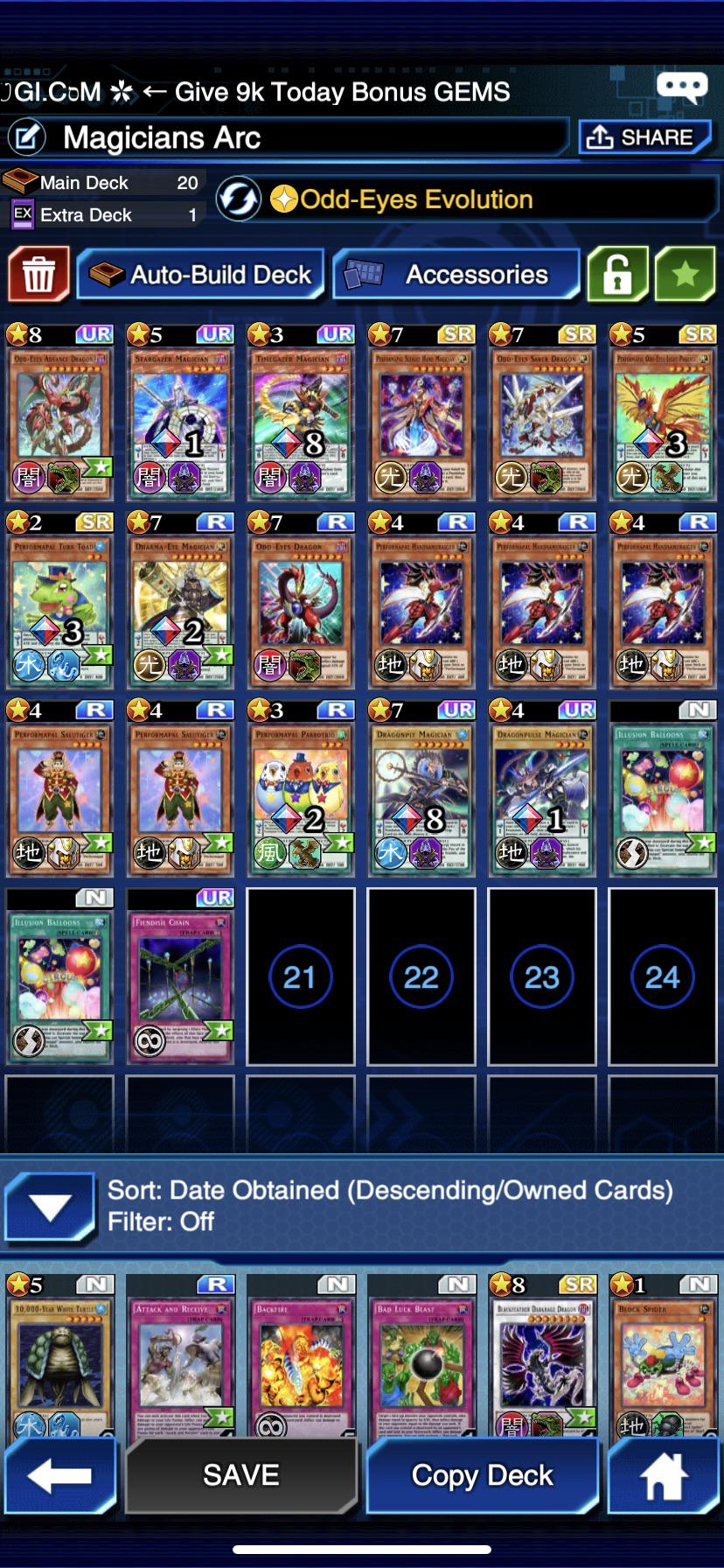 Help with building a odd eyes deck r/DuelLinks