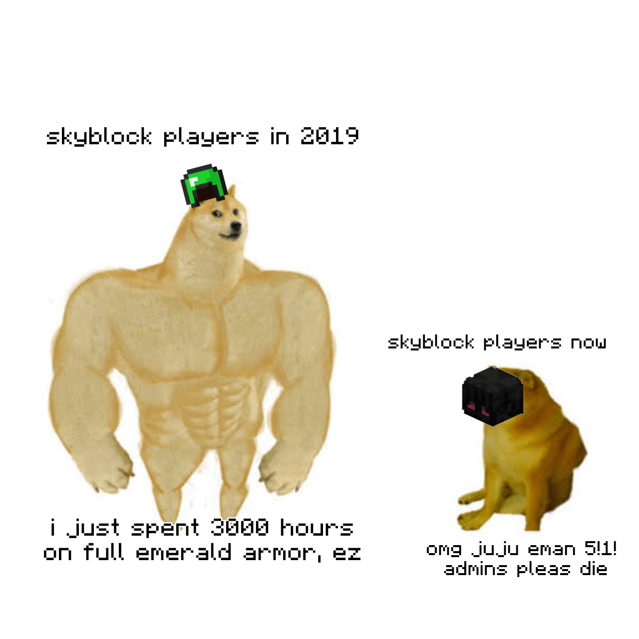 Skyblock Before Vs Now Rhypixelskyblock