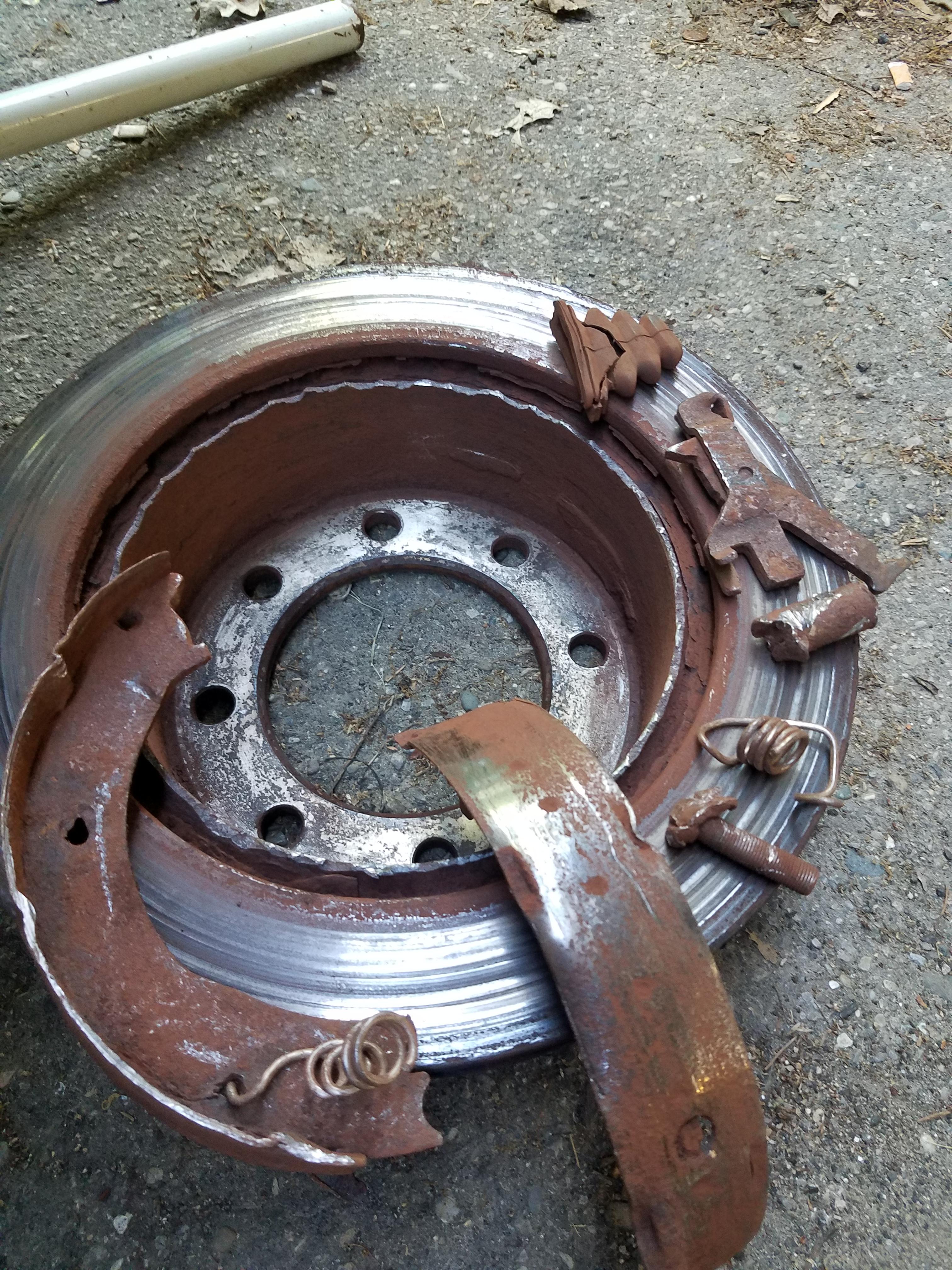 Rear tire locked up on the road. Hit the 4X button and drug the tail into a parking lot with the