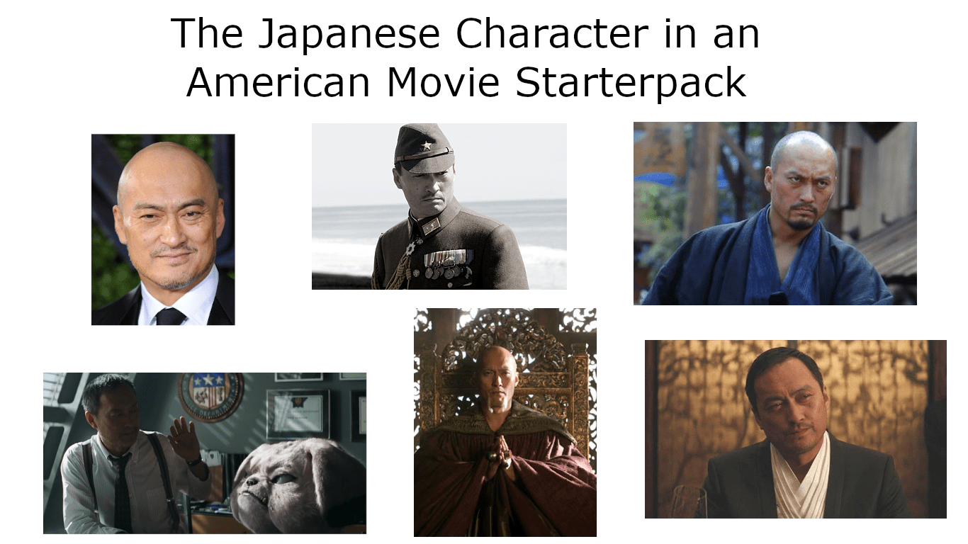 The Japanese Character in an American Movie Starterpack r/starterpacks