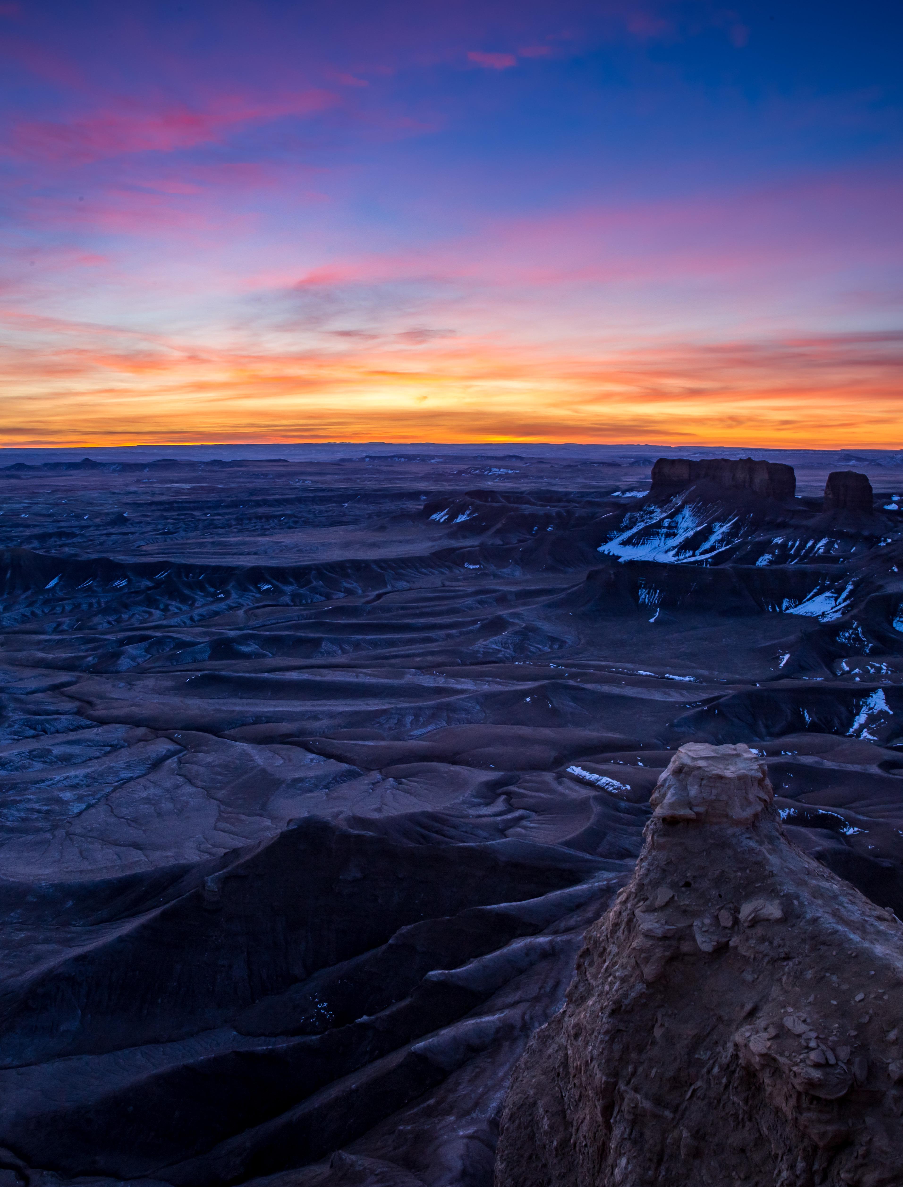 Landed on the moon just in time for sunrise. Utah, USA [3825x5026] (OC