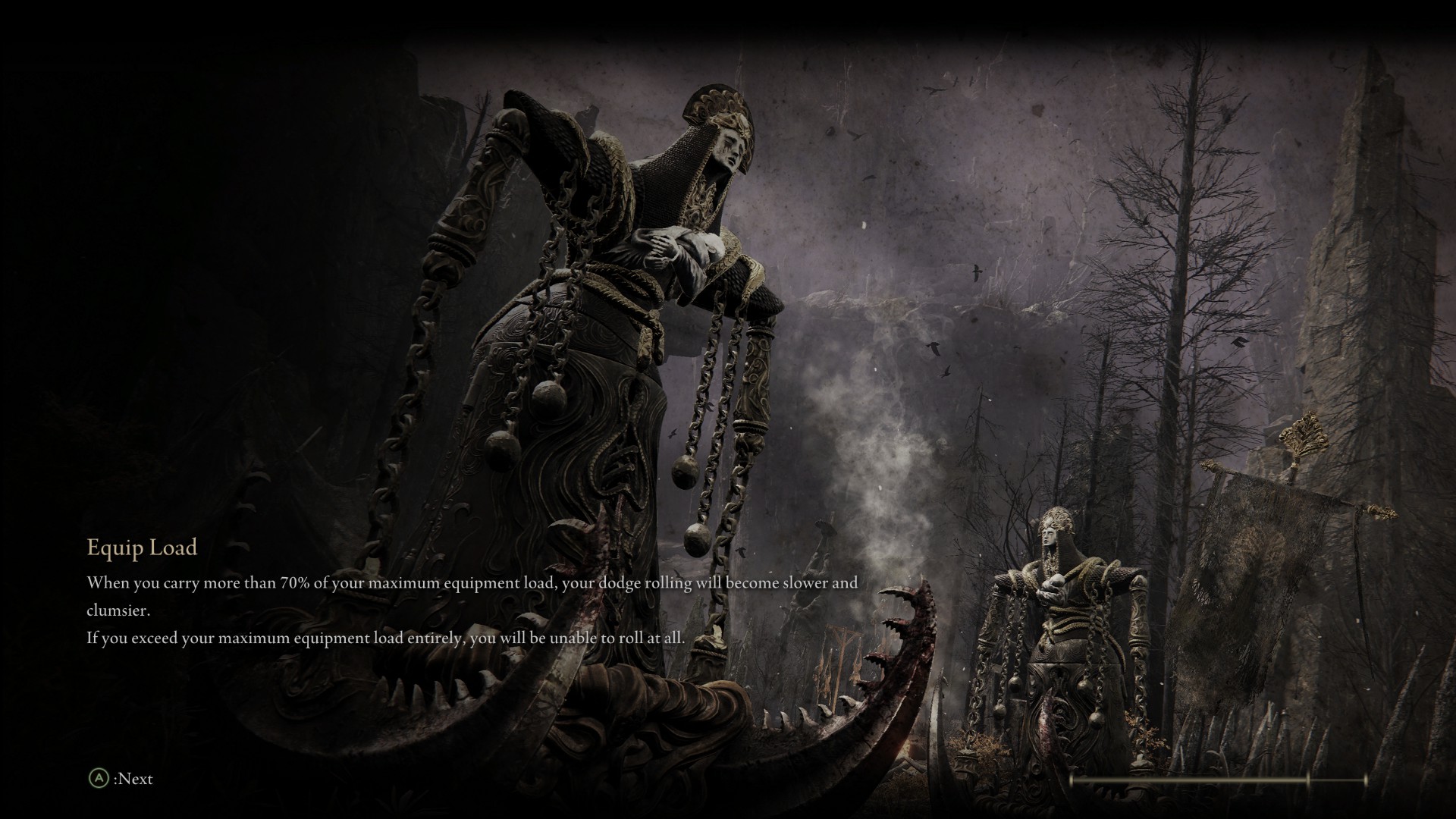 loading screen from elden ring. this enemy seems familiar r