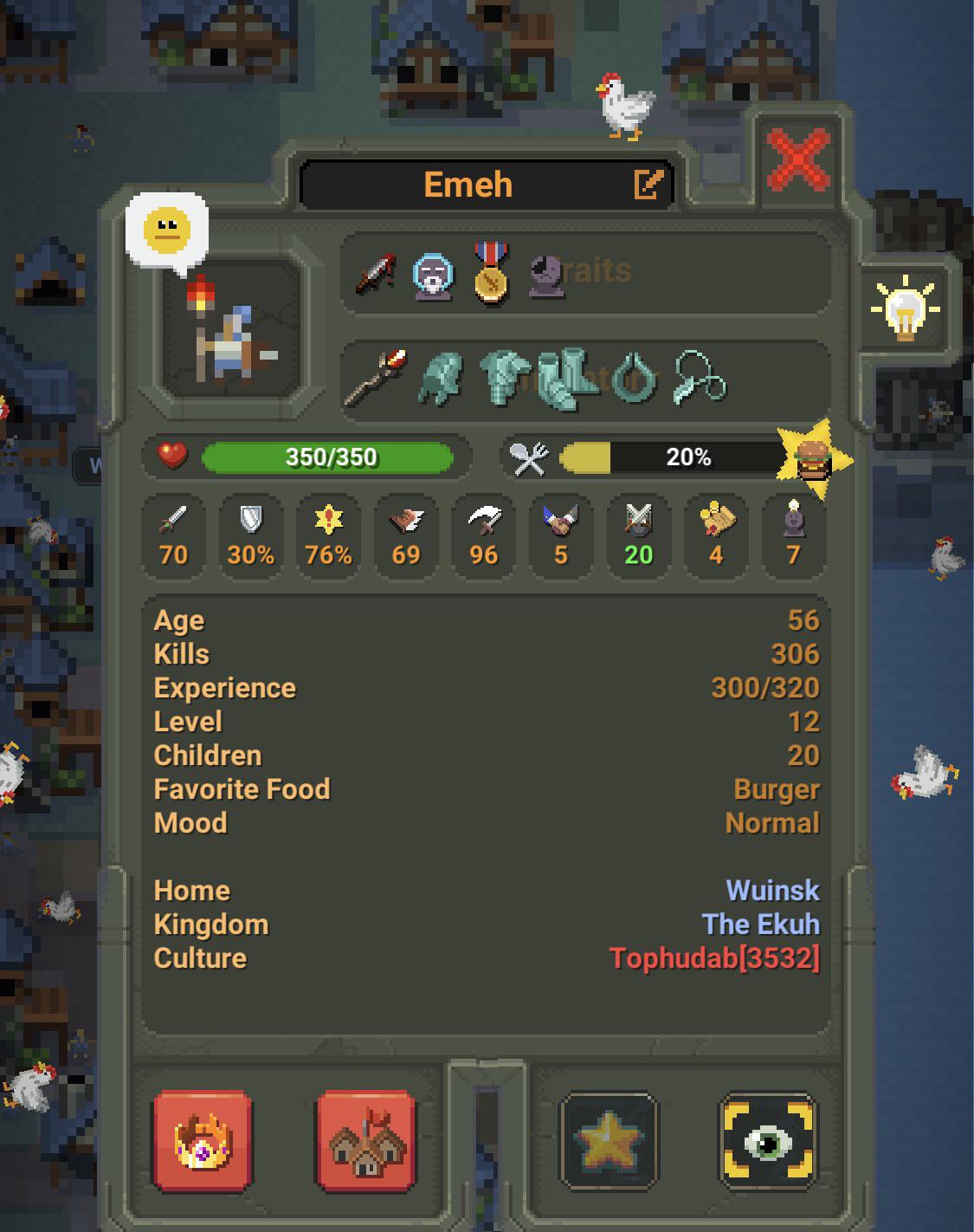 Worldbox fact number 01 the inventory system of a village will take the items of a unit that