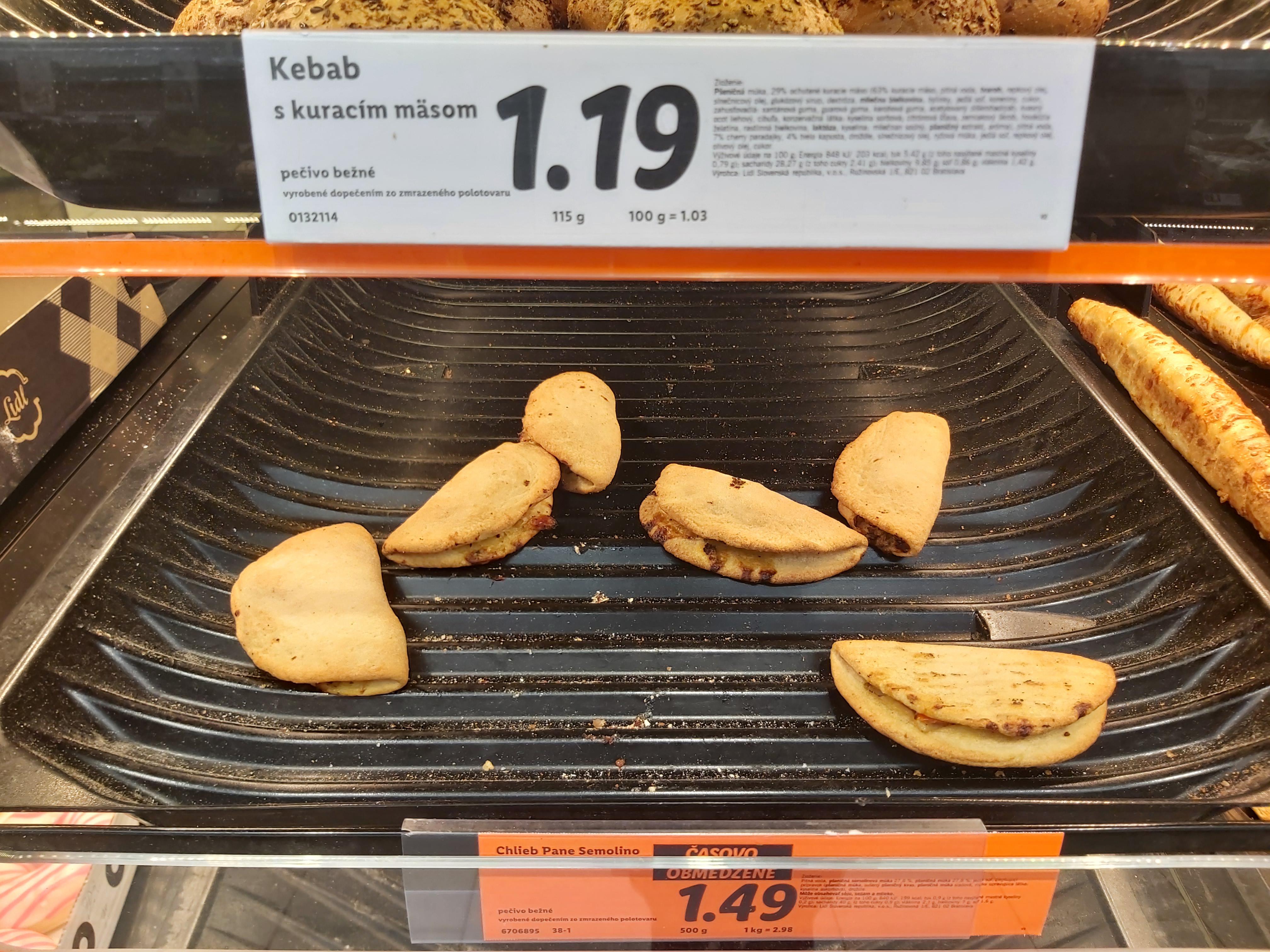 lidl "chicken kebab". I don't know what is worse the fact that it