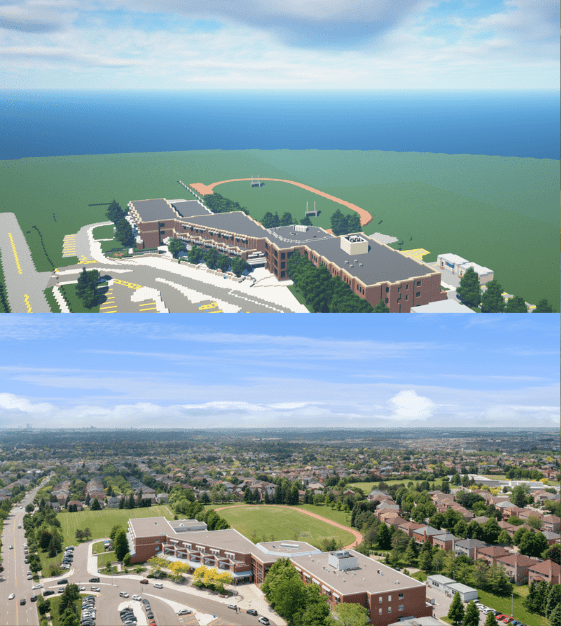 Markville Secondary School in Minecraft vs Real Life! r/Markham