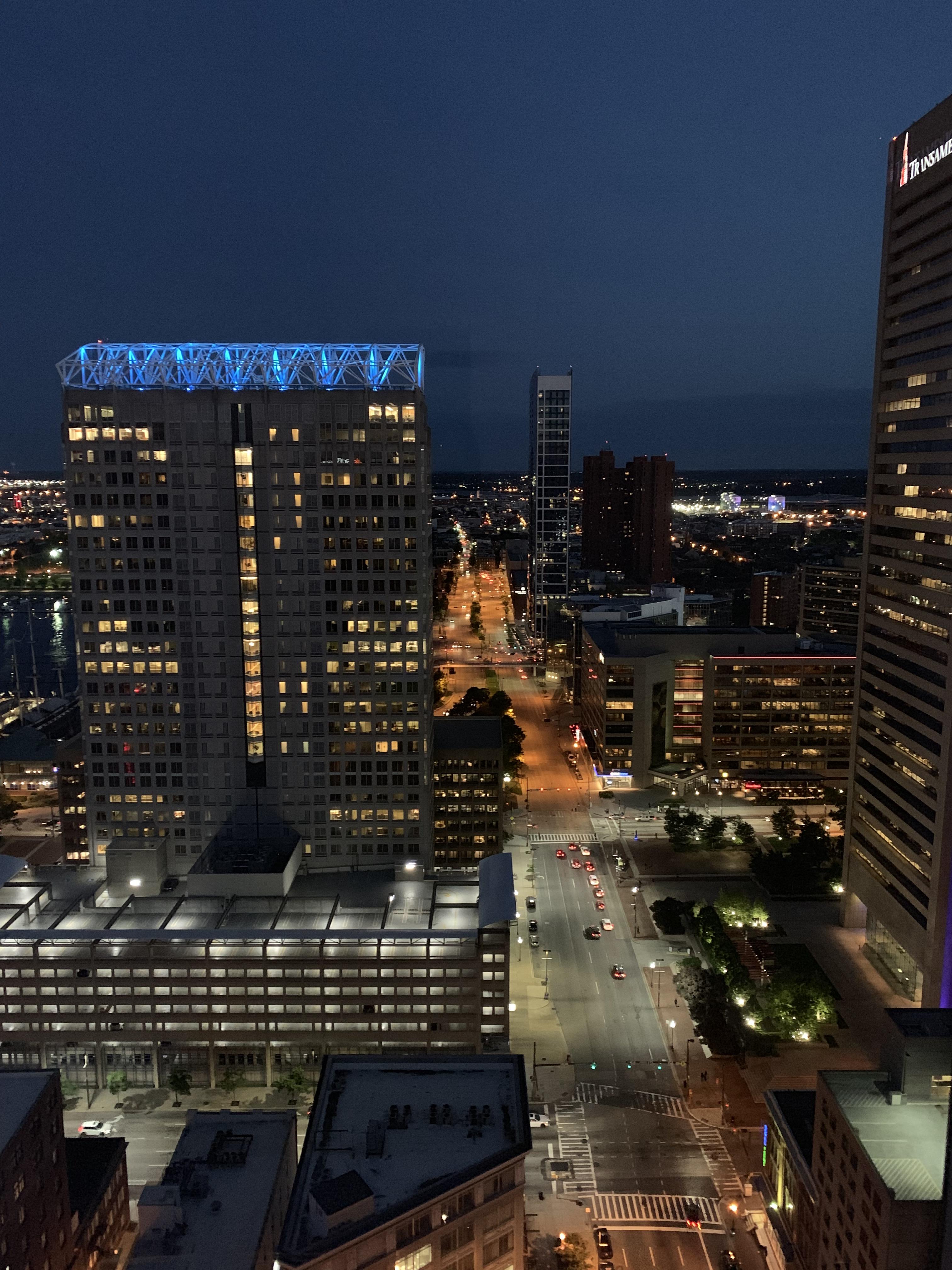 Downtown view taken from Luminary One Light St r/baltimore