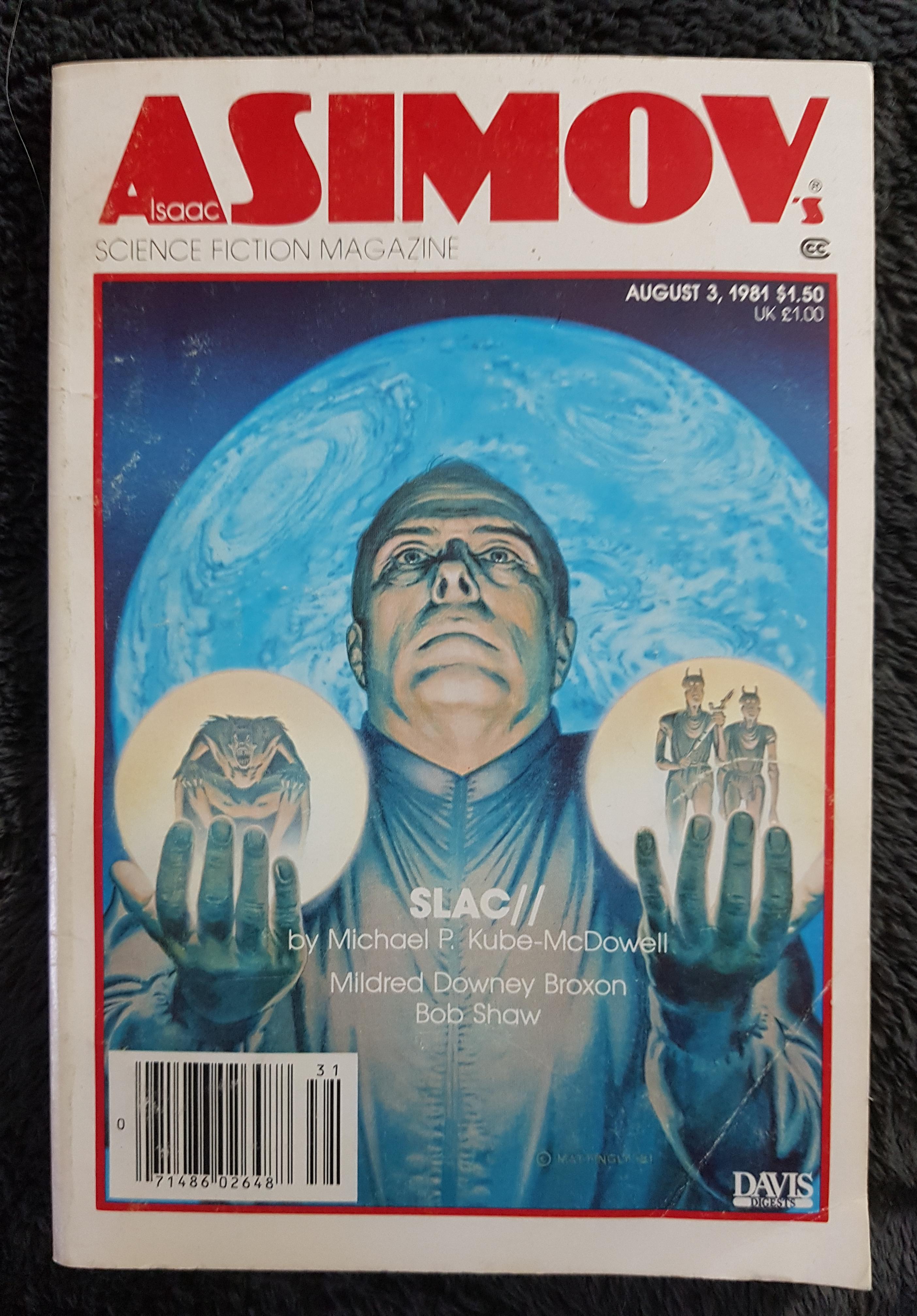 'Isaac Asimov's Science Fiction Magazine • August 3rd, 1981' edited by