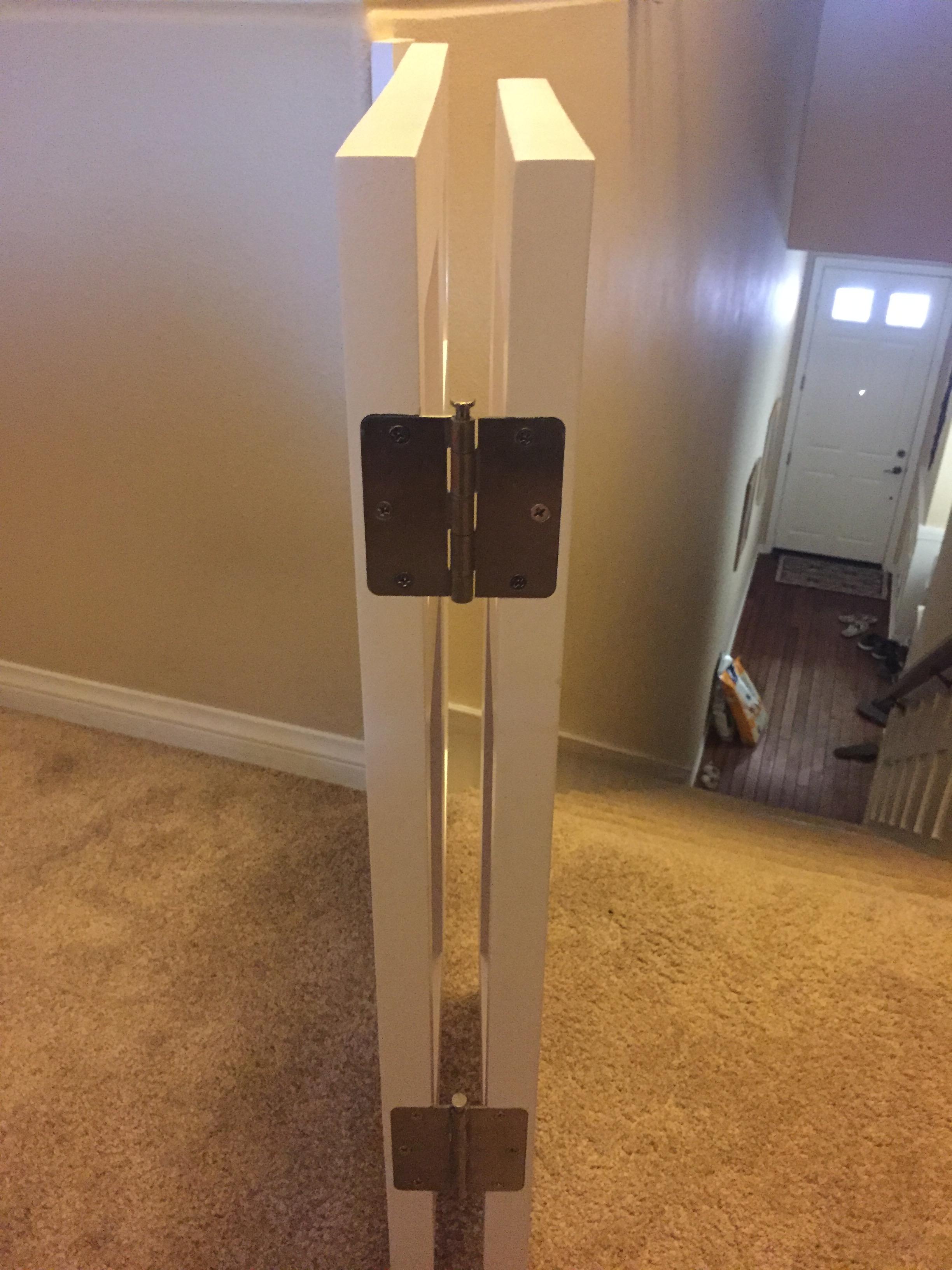 Need some help finding hinges, my first complex baby gate r/woodworking