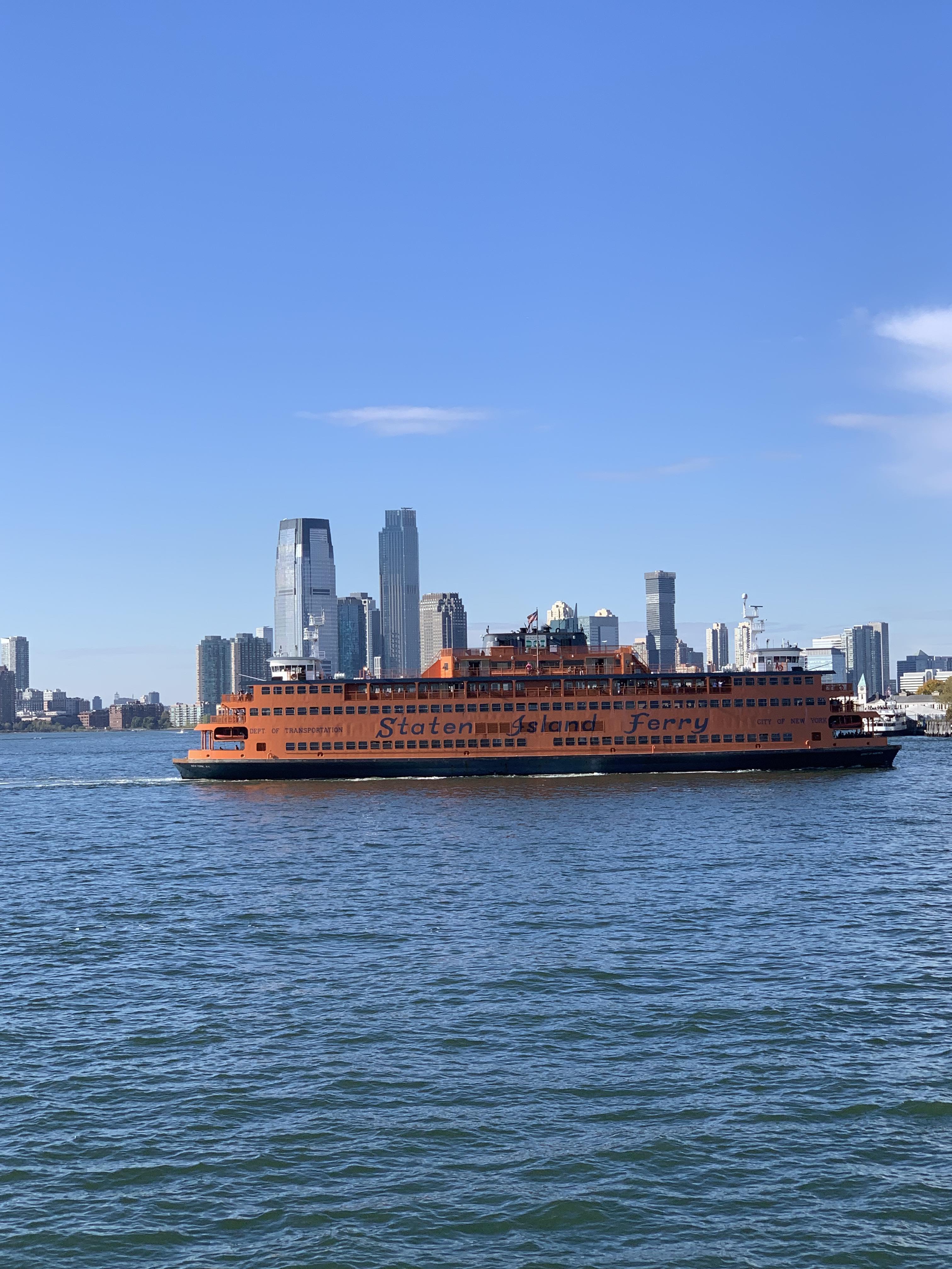 Staten Island ferry from a ferry to governors island r/nycpics