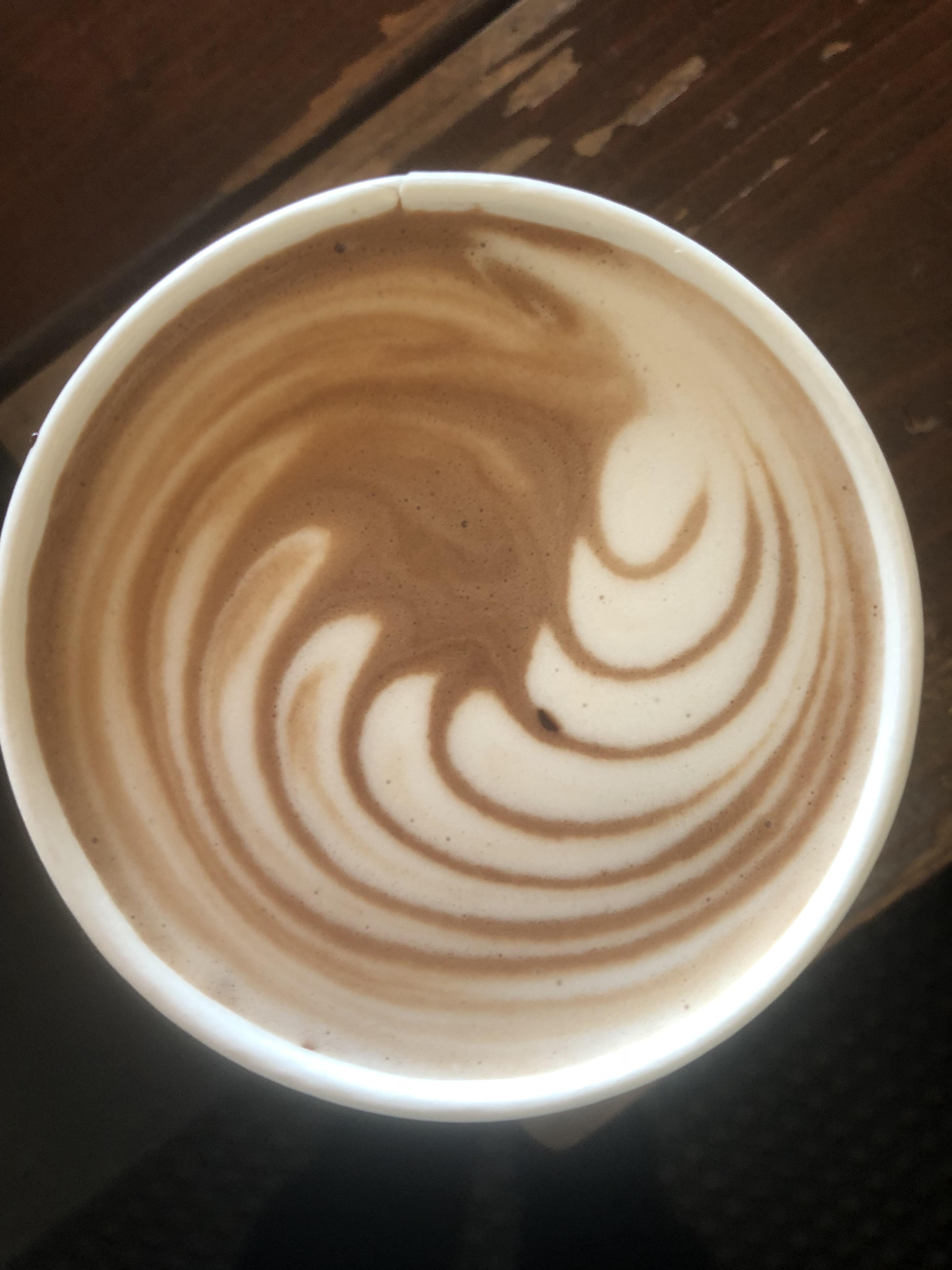 Made with almond milk! r/barista