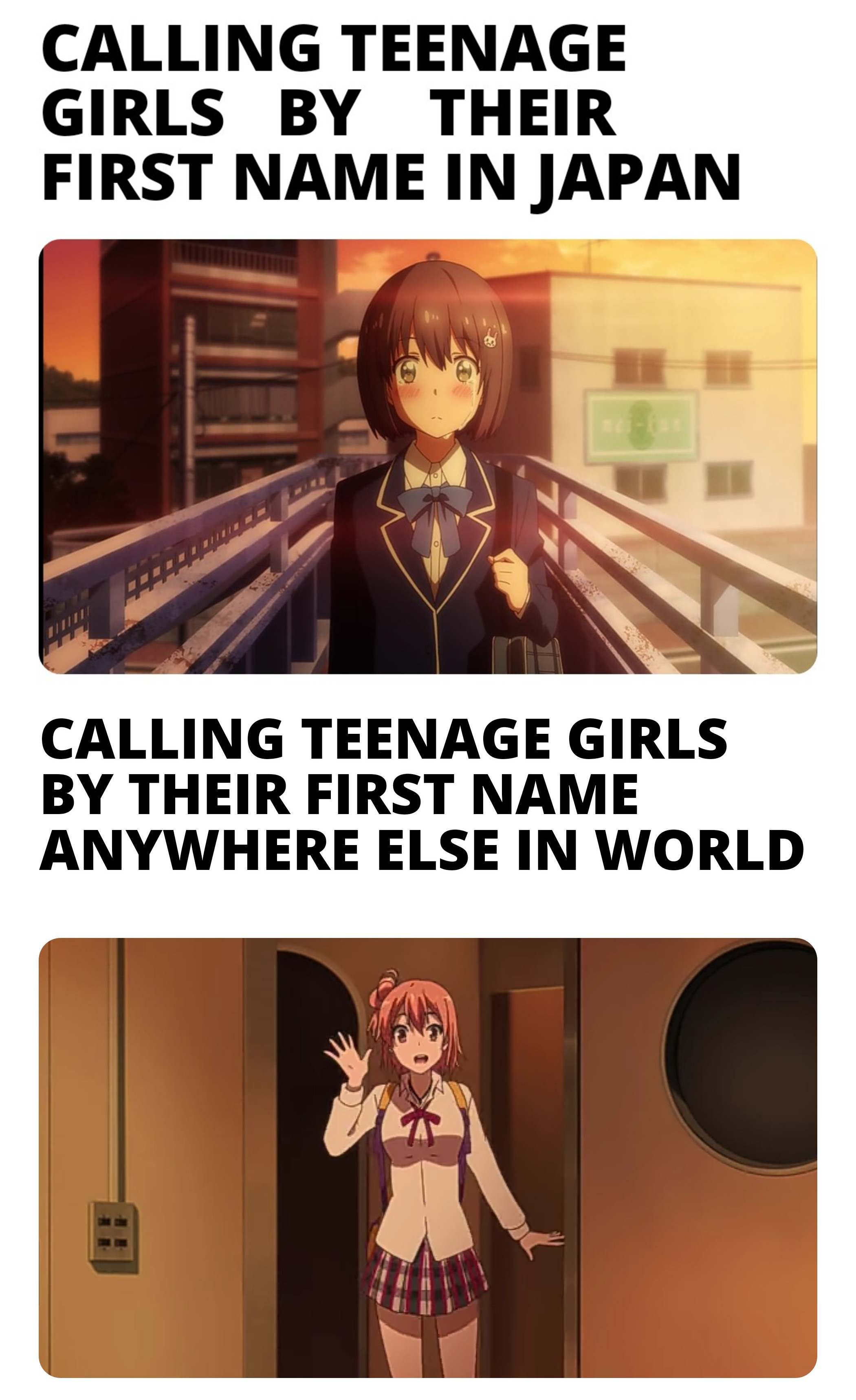 First name calling is very important in Japan for relationships. r