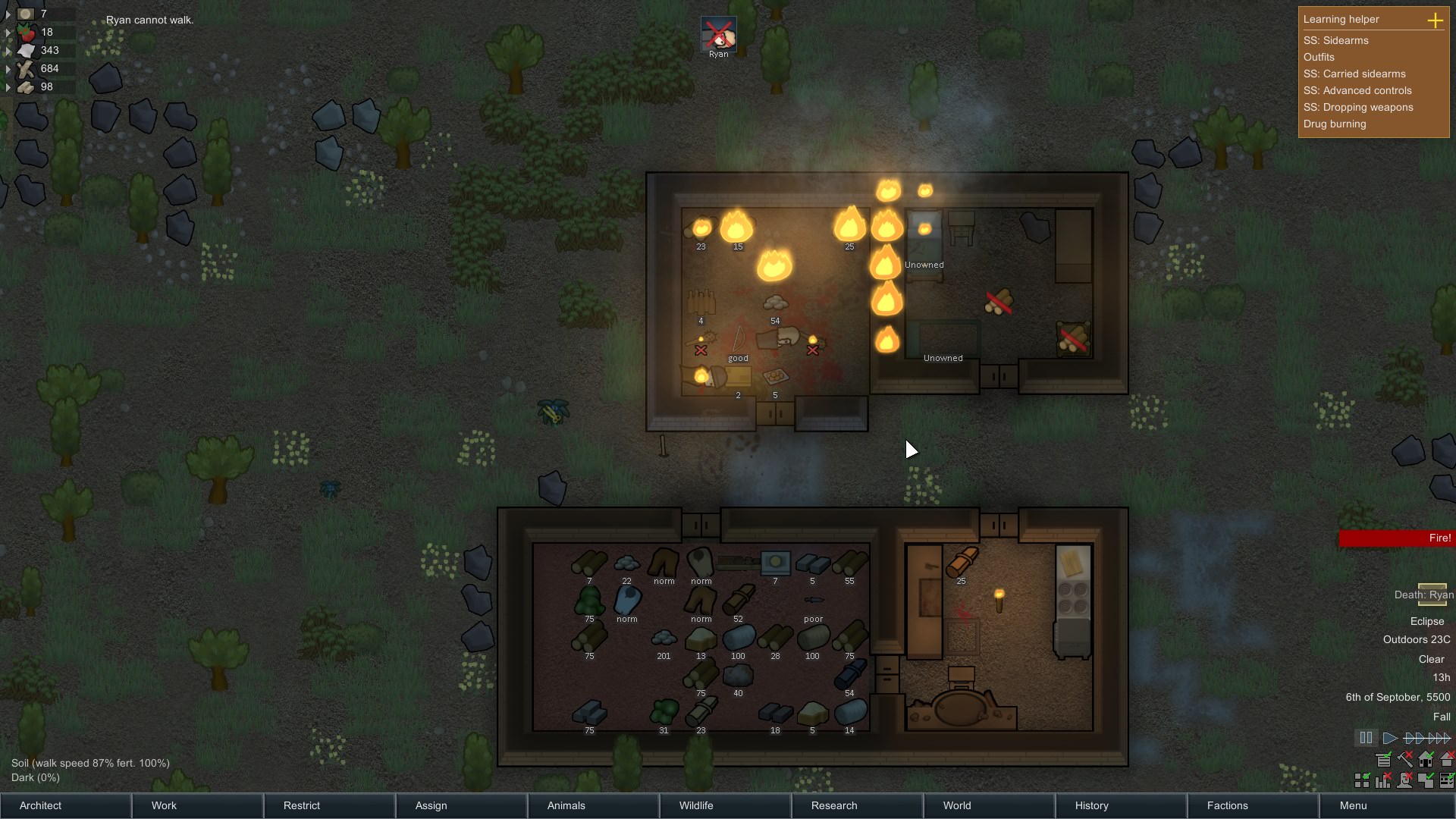 After two close runins with death, my original colonist was kidnapped