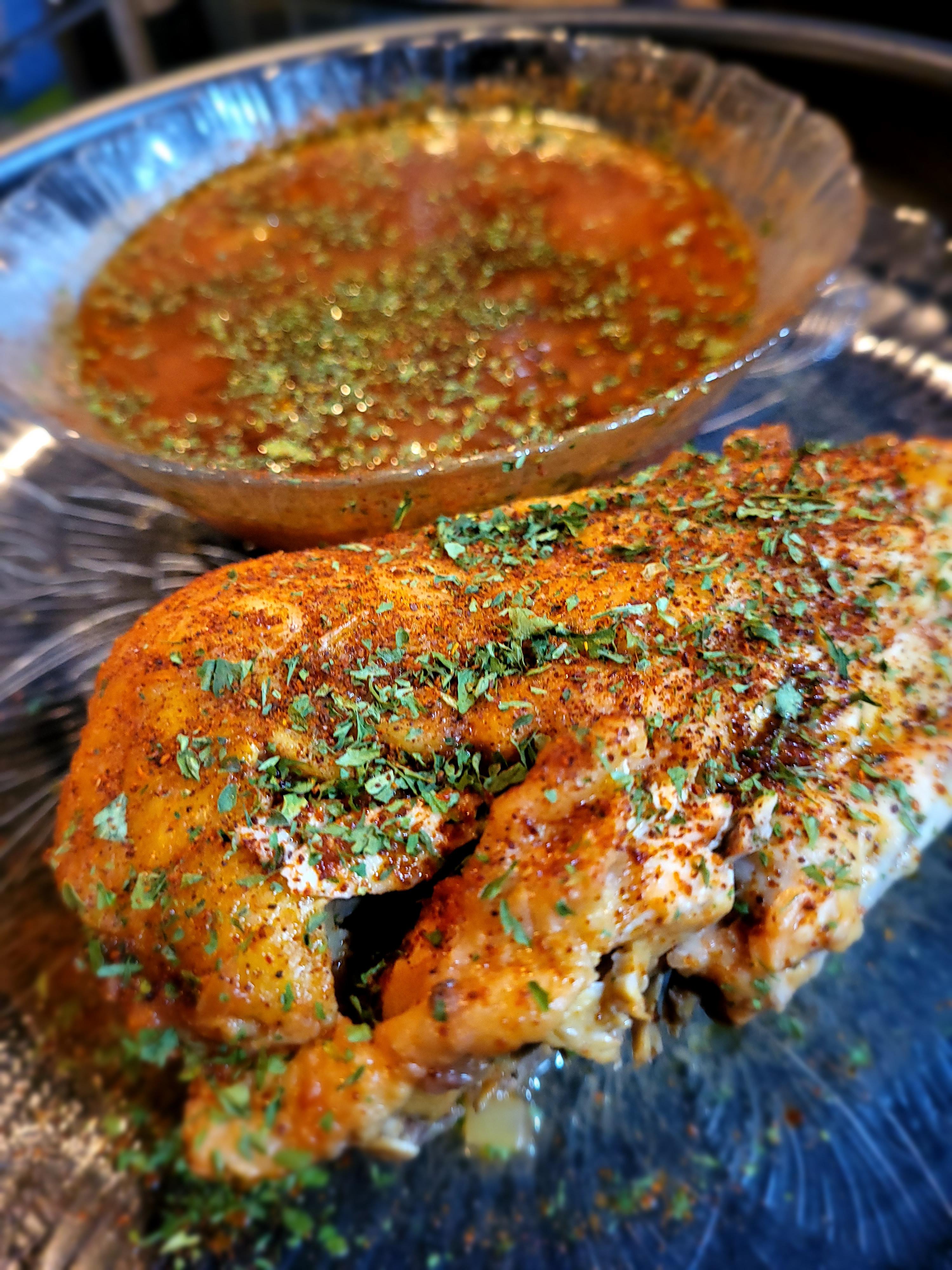 Crockpot chicken breast with tomatooniongarlic broth r/slowcooking