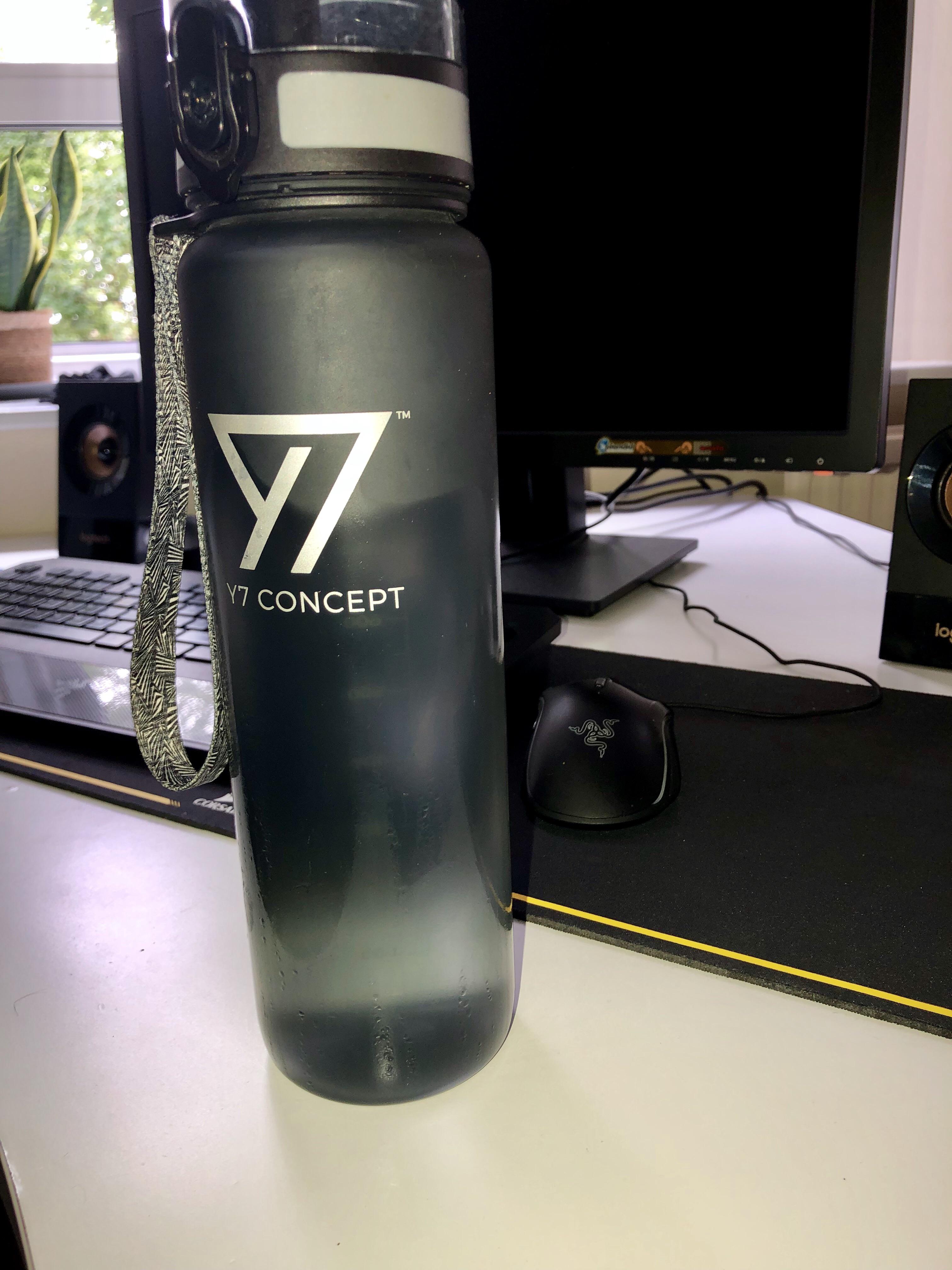 You can see the point where the water in my bottle has warmed up enough