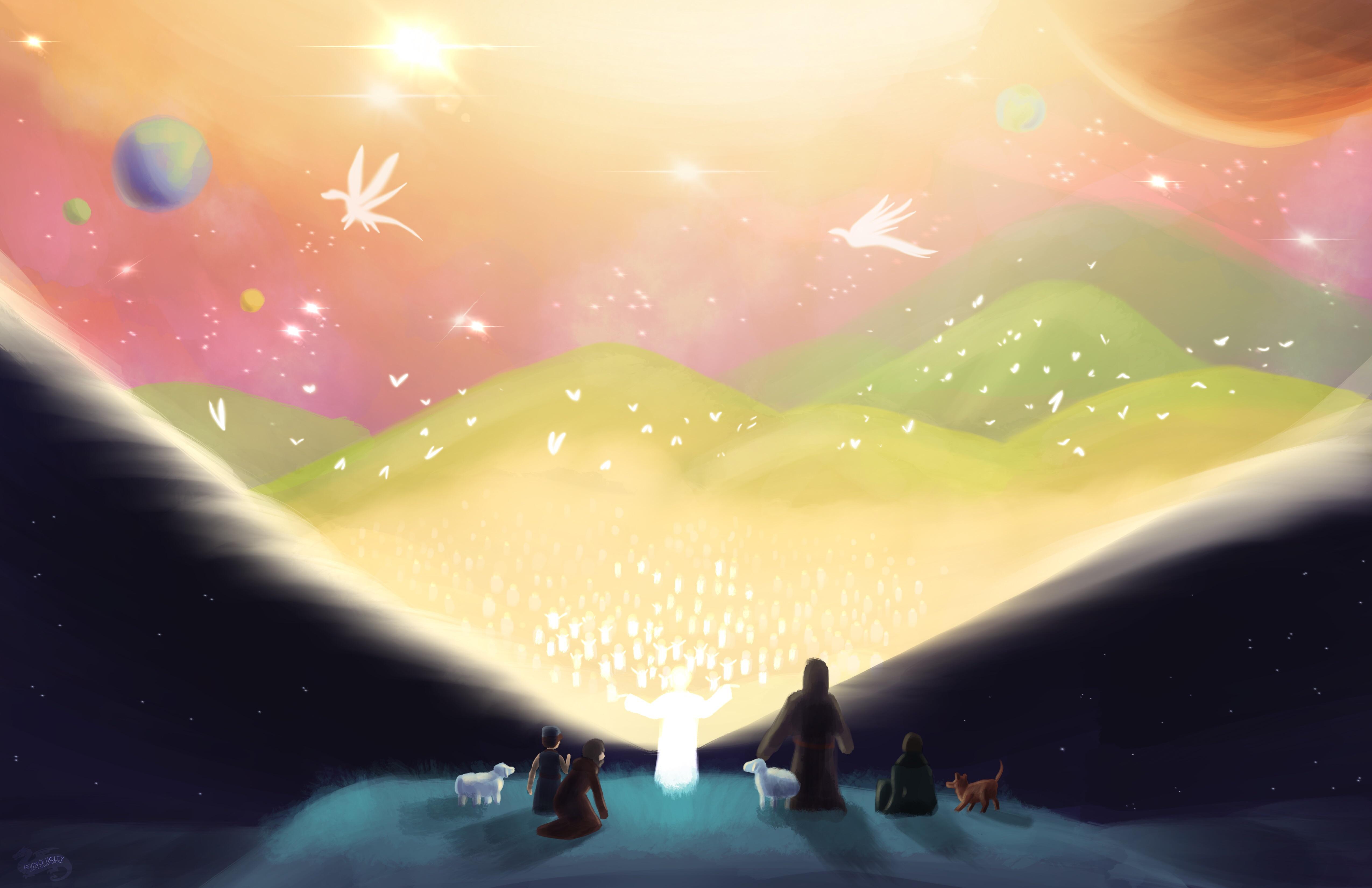 Gloria In Excelsis Deo, Digital, 5100px by 3300 pax Art