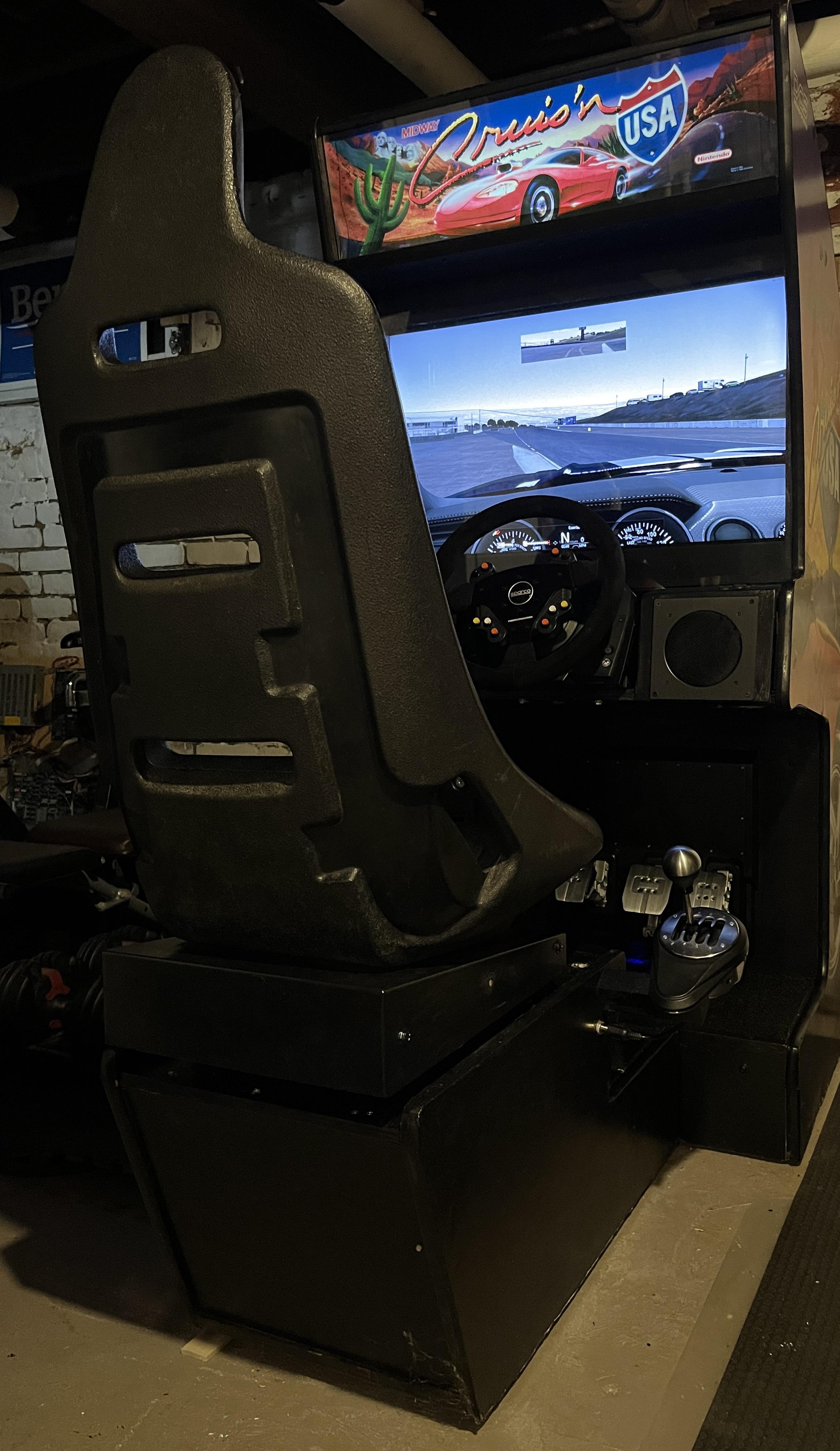 I built a mid range rig out of an old arcade r/simracing
