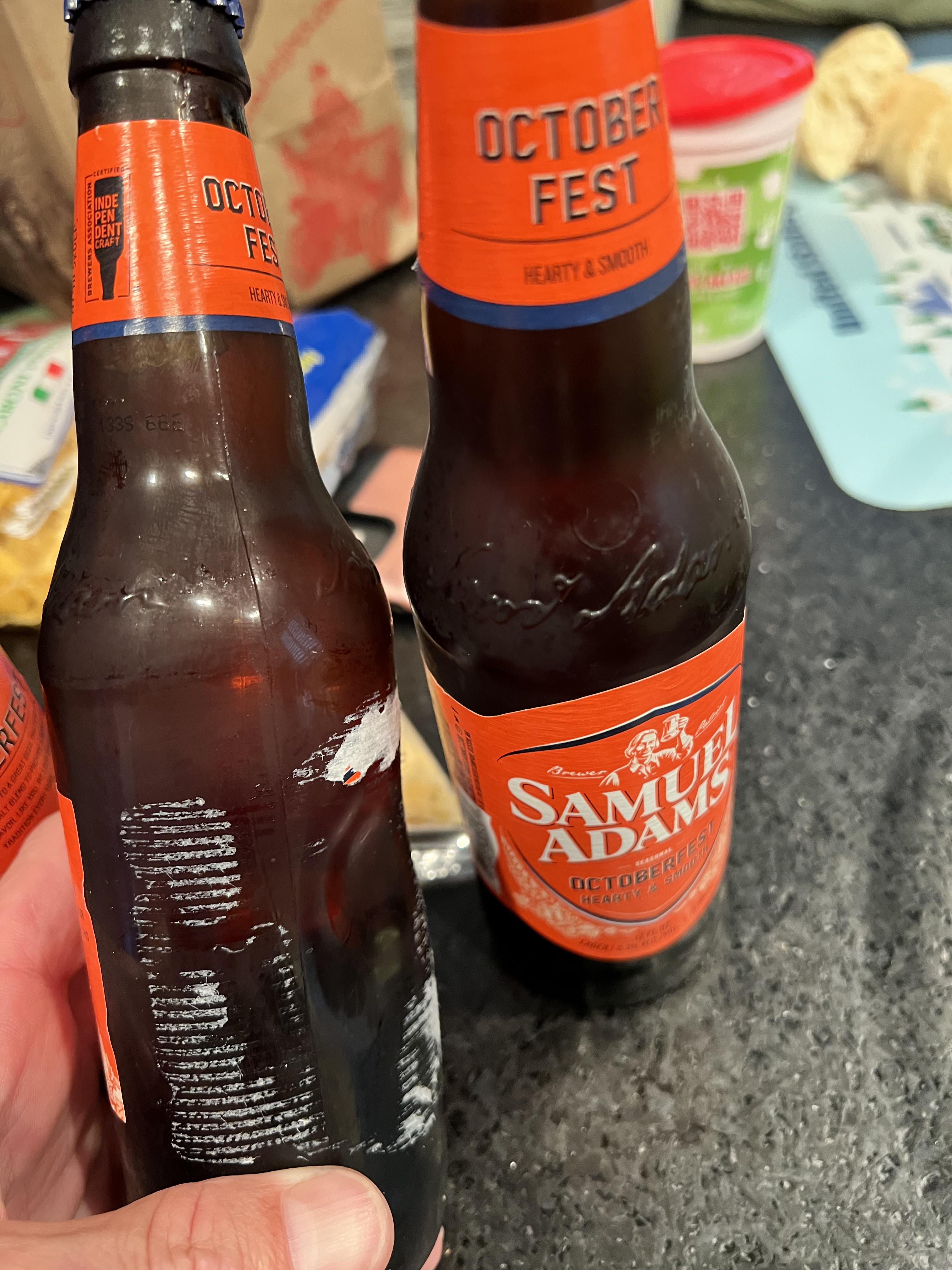 Dented bottle r/mildlyinteresting