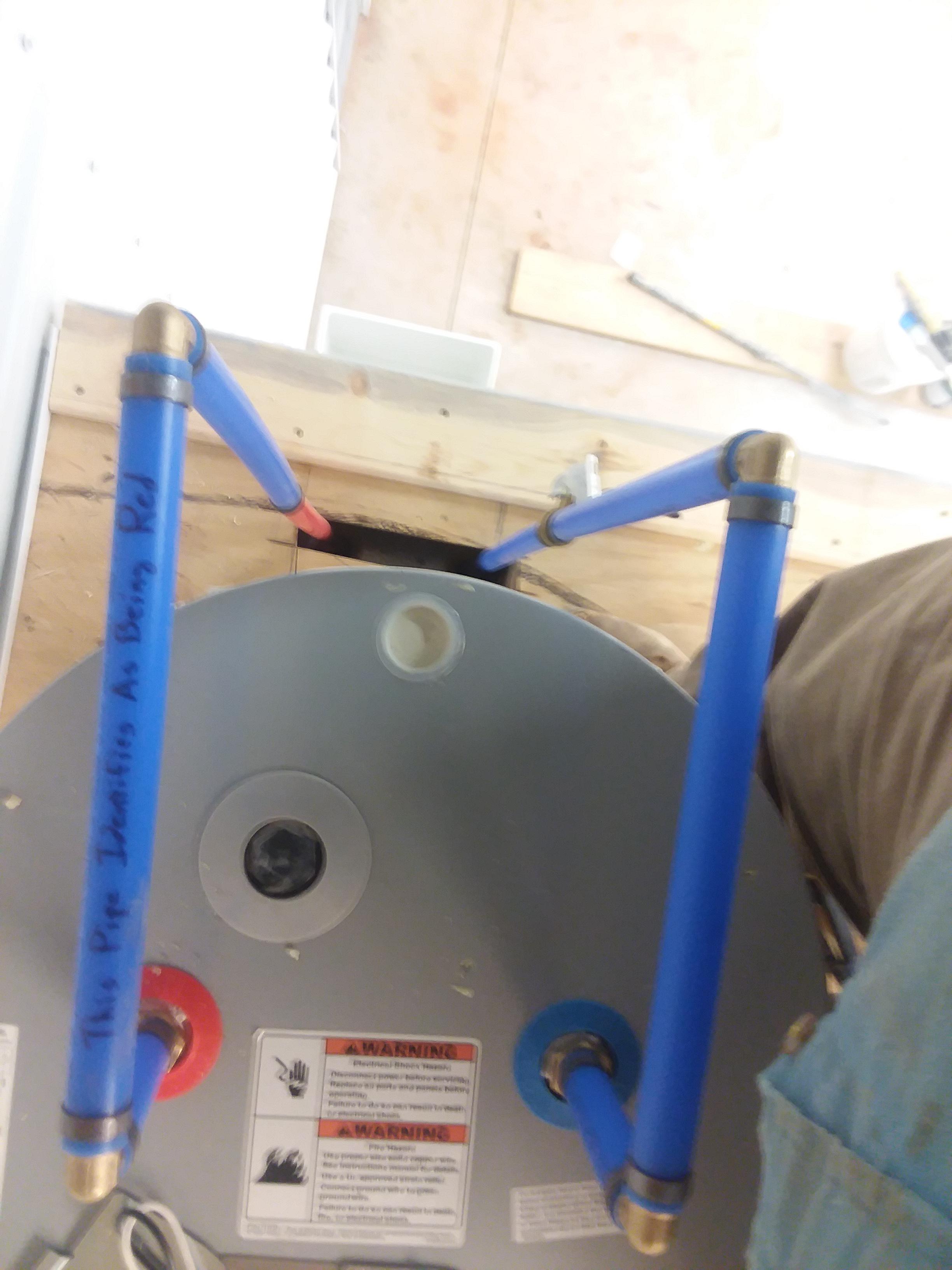 Went to hook up this water heater yesterday and surprised to find pick