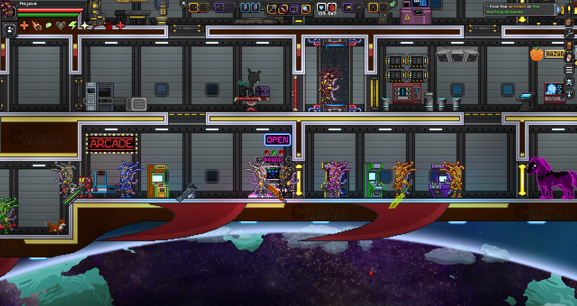 With the introduction of Shoggoth inspired uniforms, a free play arcade