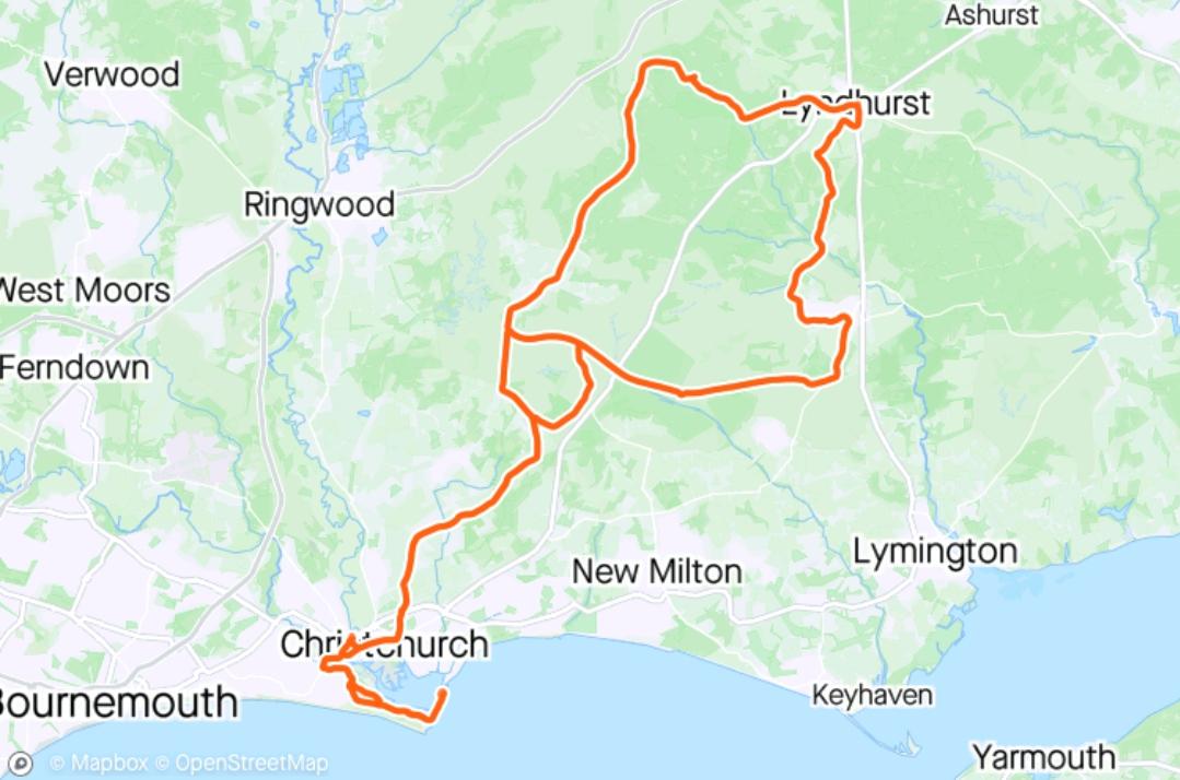 I cycled 50 miles on my Brompton in The New Forest yesterday, roughly