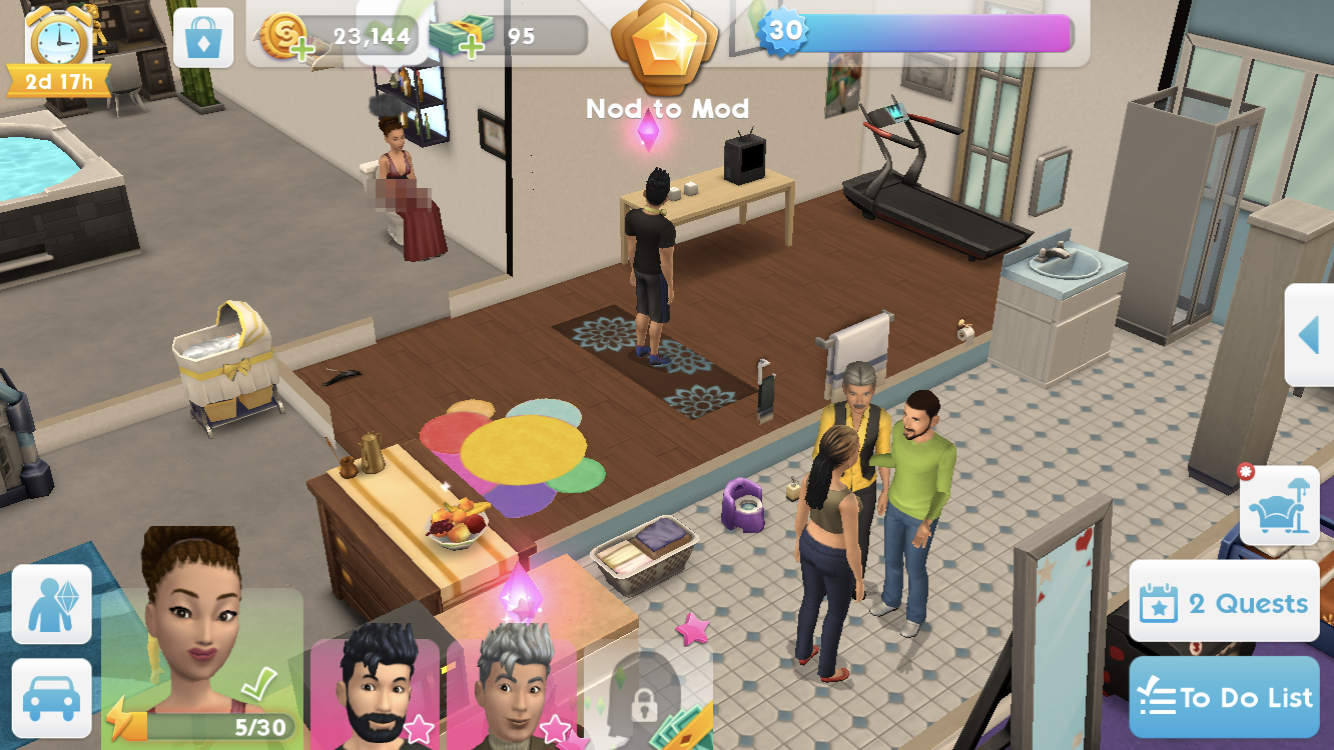When people won't leave your bathroom.. r/SimsMobile