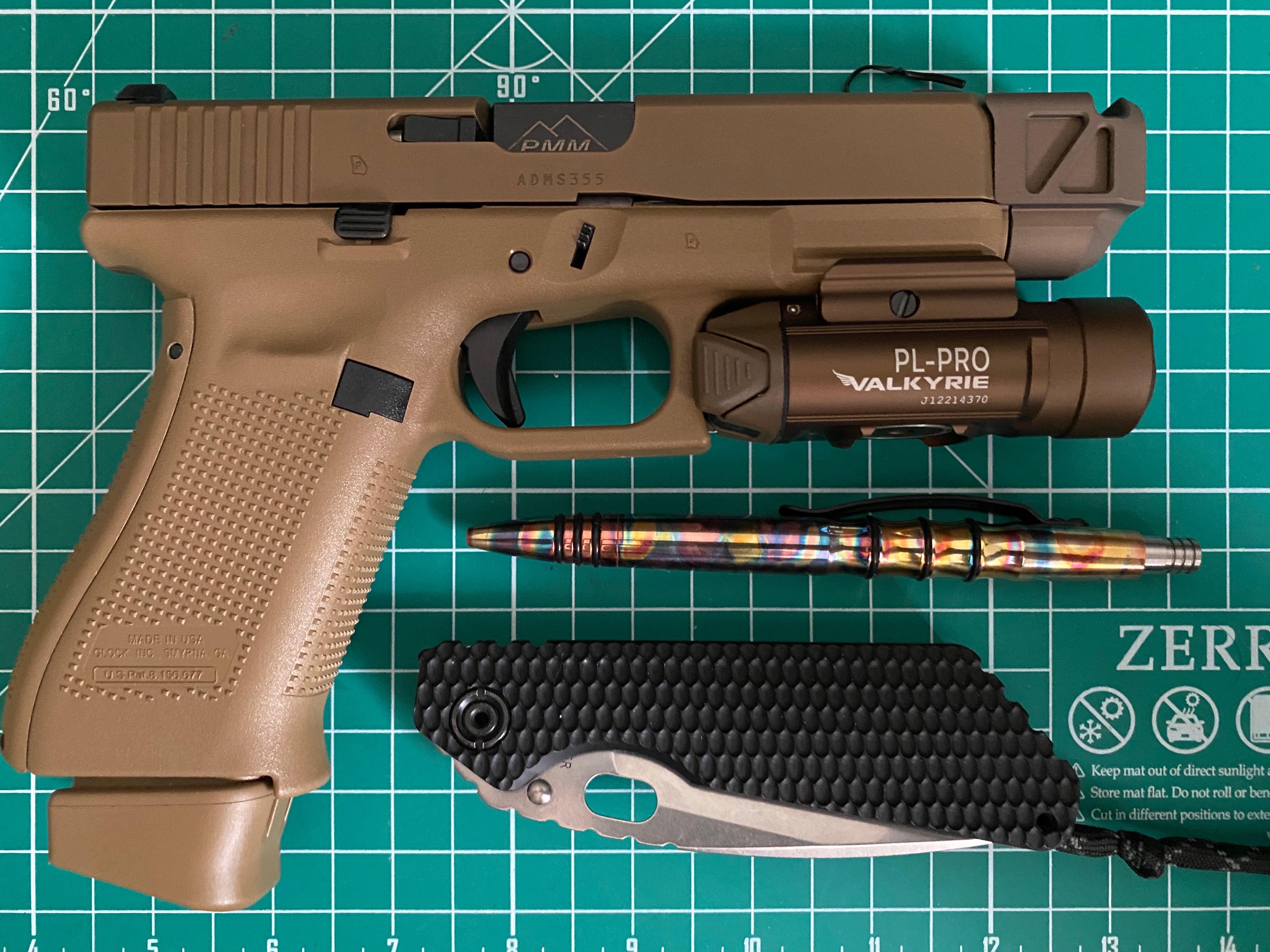 Glock 19x , PMM compensator, Olite Valkyrie PL Pro r/EDC