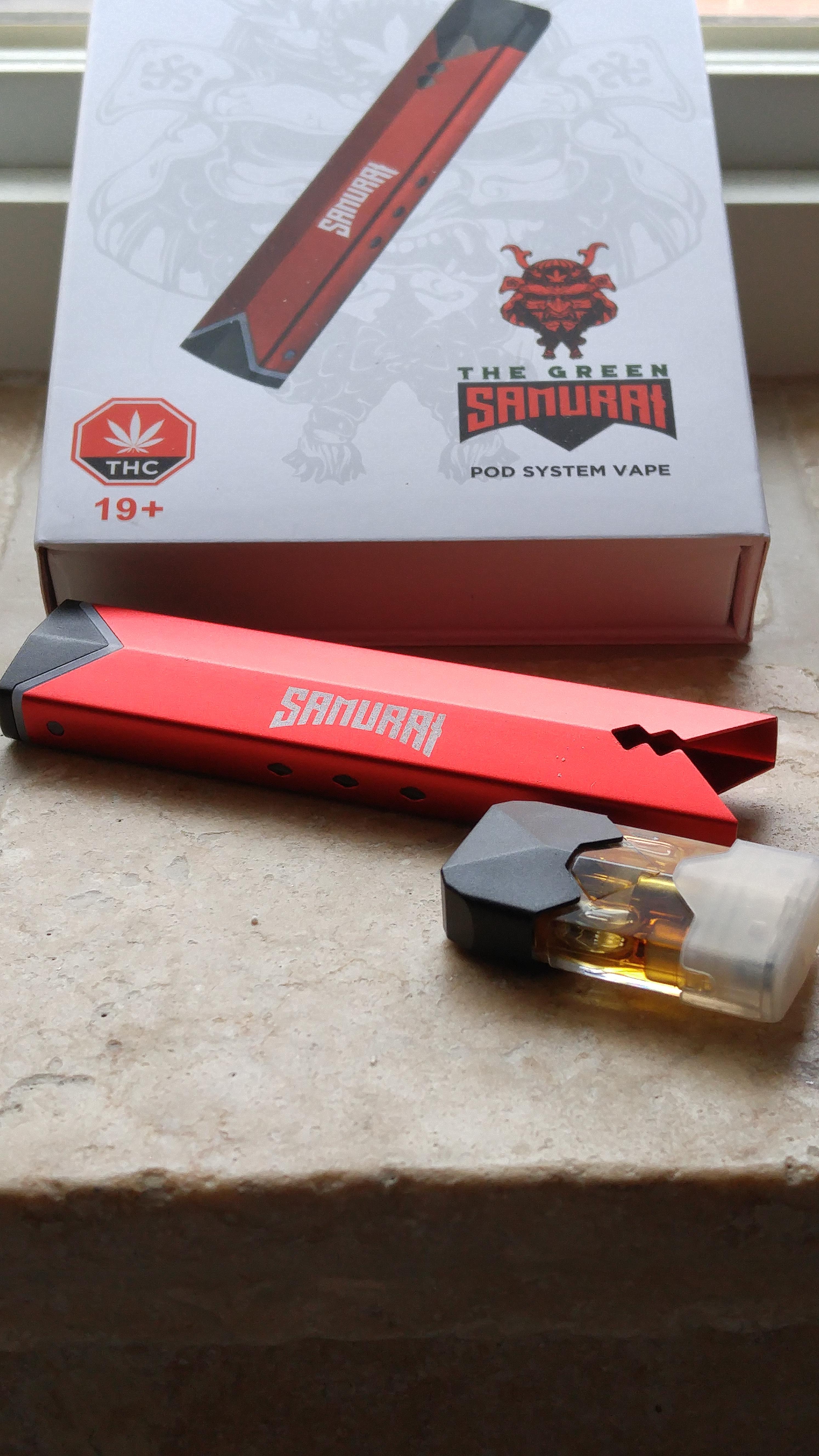 The Green Samurai Vape Kit (Wedding Cake cartridge) The Green Ace