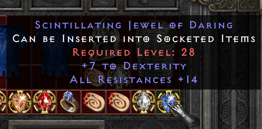 Jewel allres + dex. Has price? r/Diablo_2_Resurrected