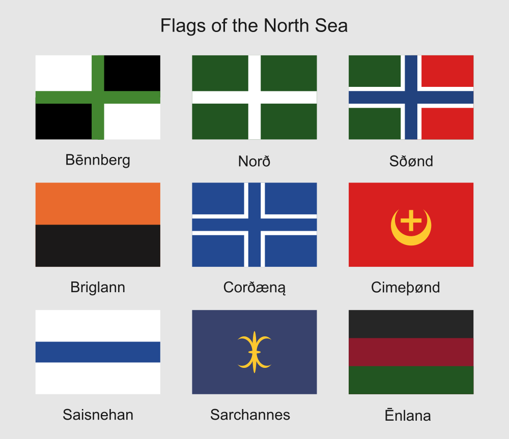 Flags of the North Sea r/vexillology