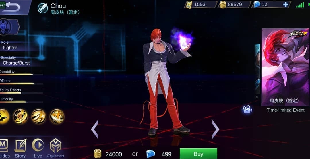 Chou Mobile Legends Iori Yagami