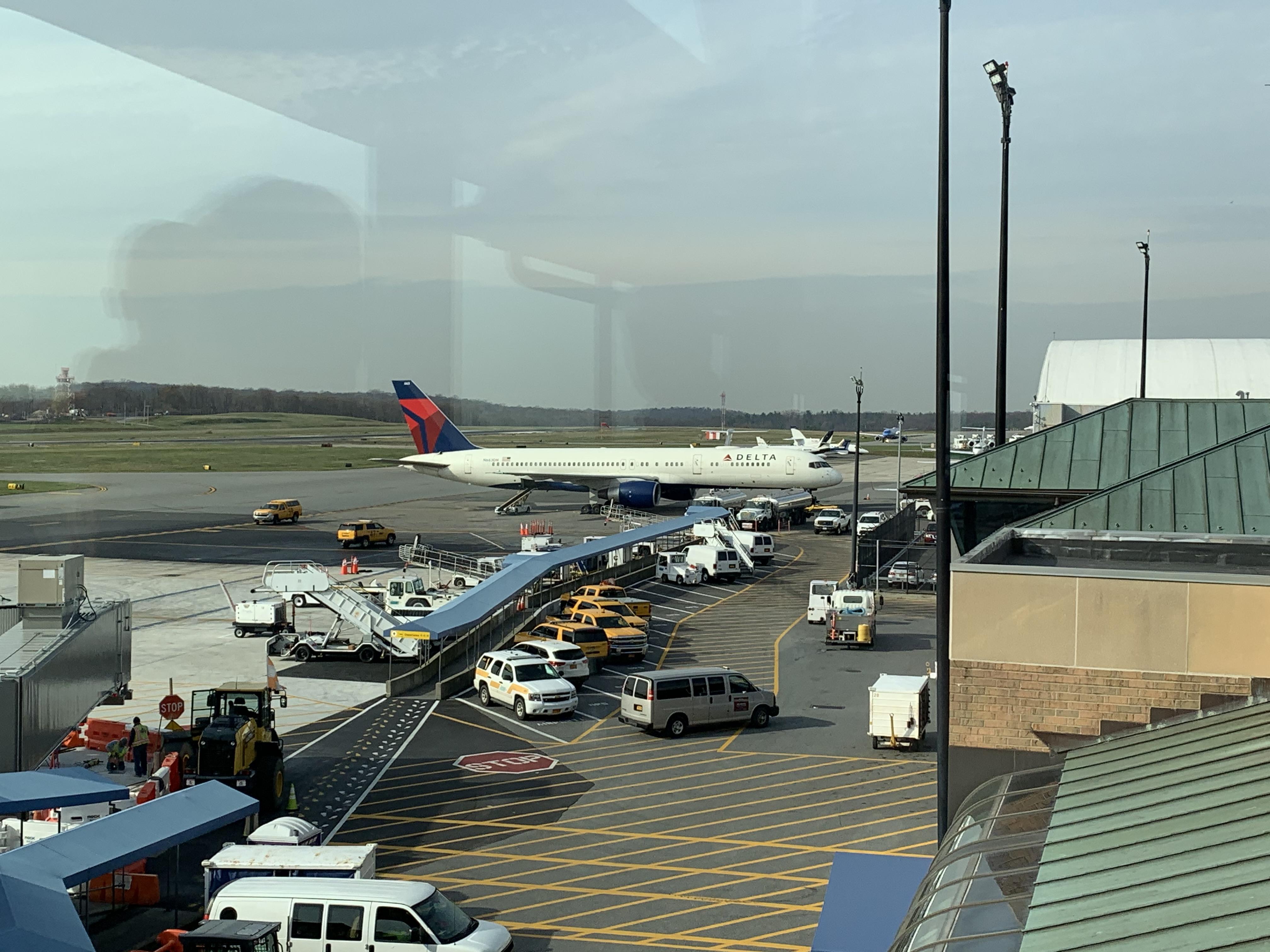 This is one of the bigger planes that land at HPN (Westchester County