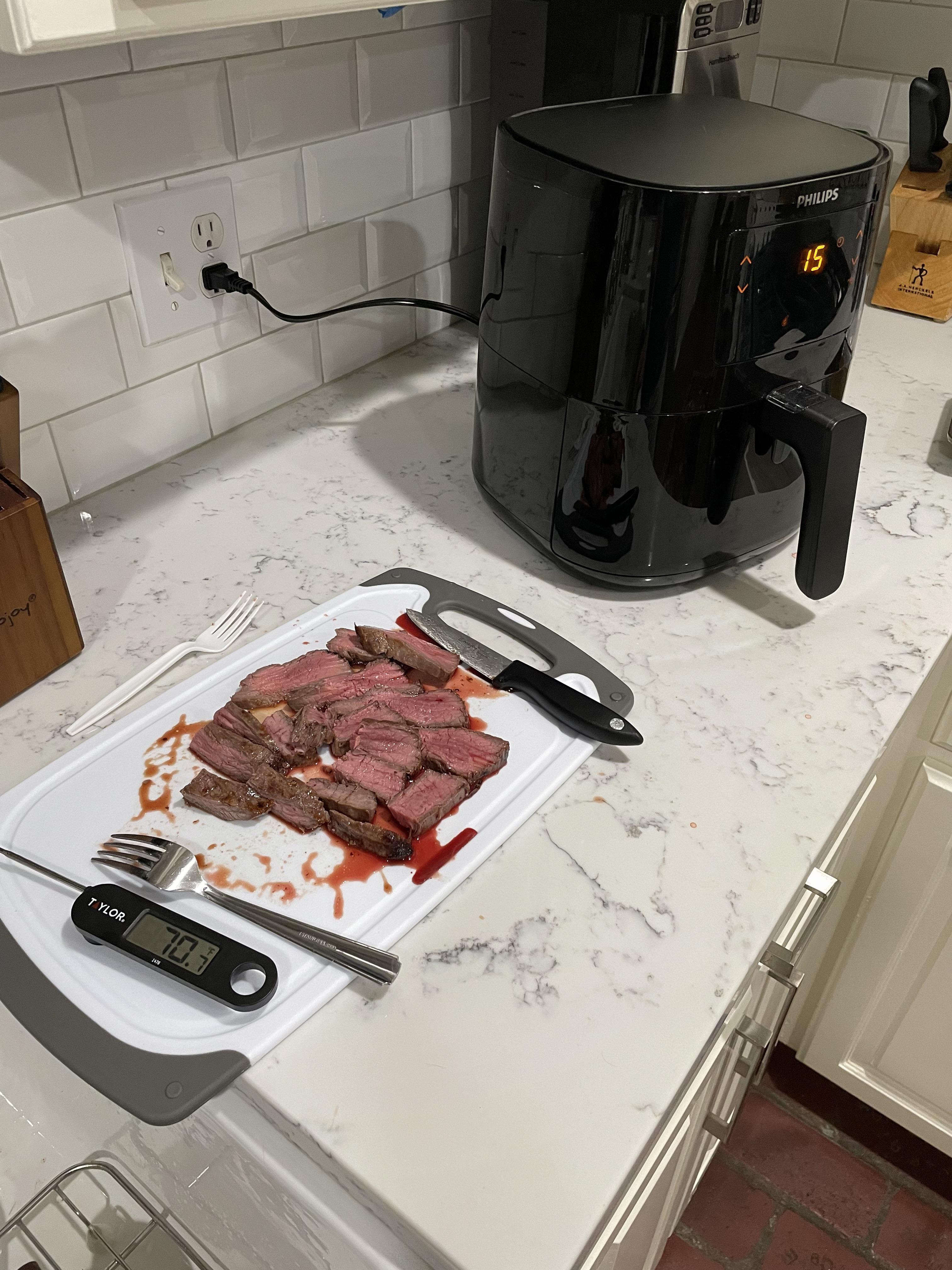 [homemade] Flank steak from an air fryer r/food