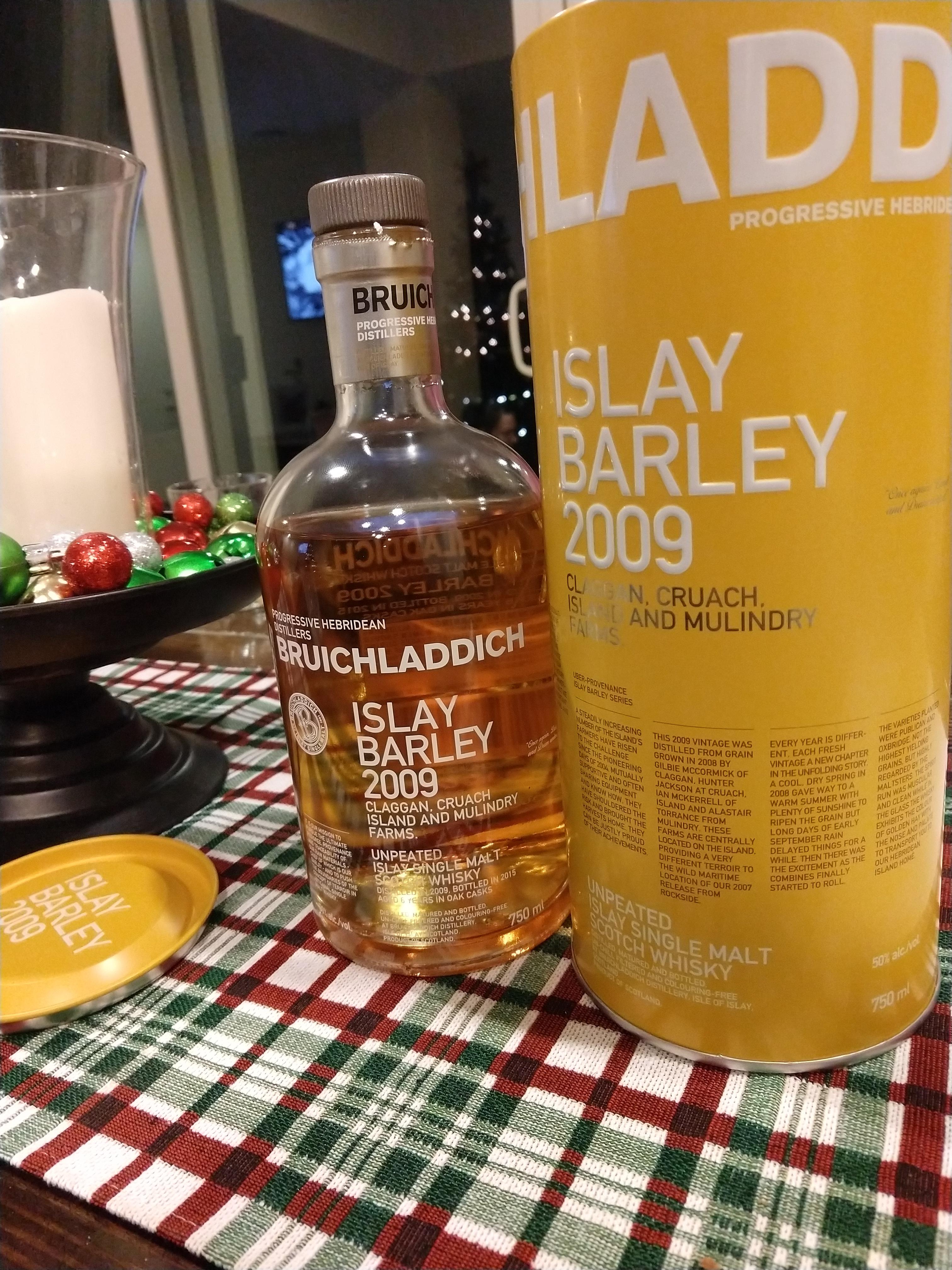 Screw Bourbon, this years Christmas Whisky is Scotch. Bruichladdich