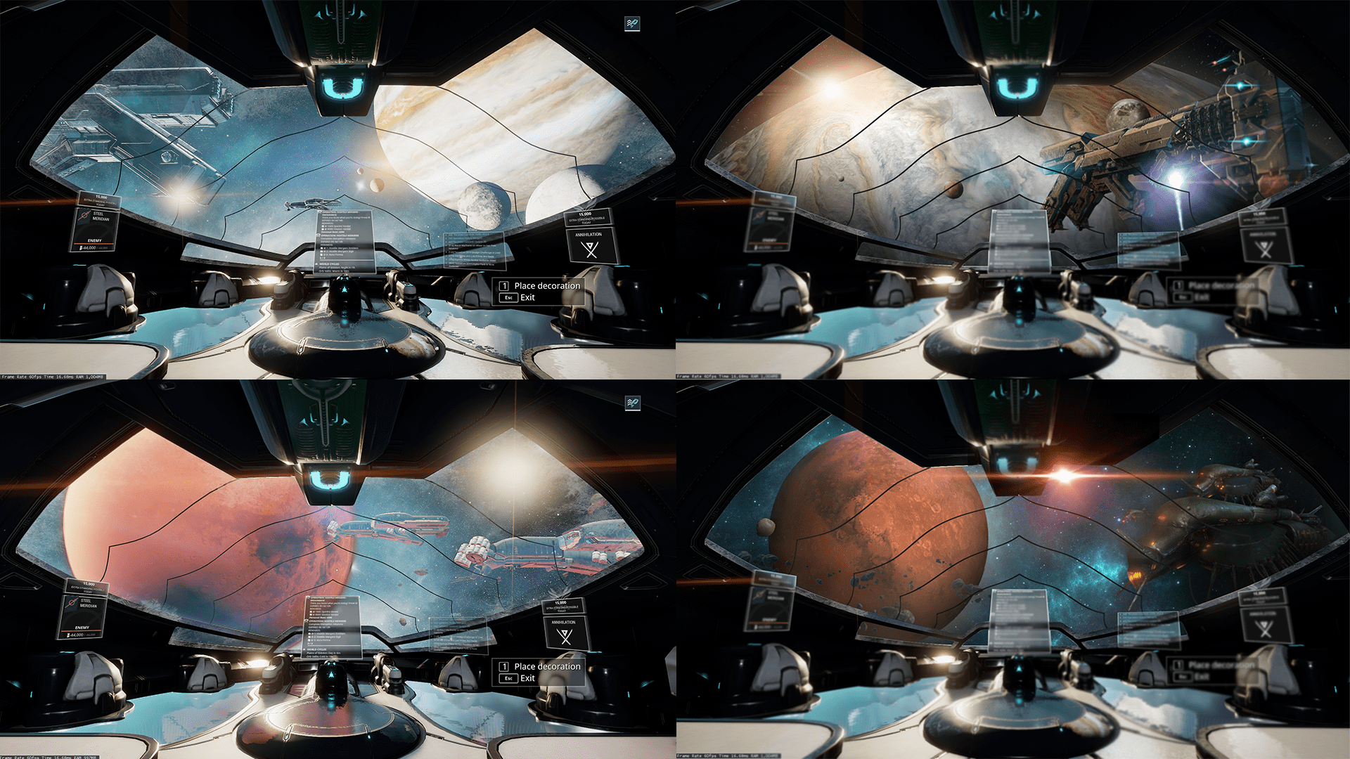 Warframe Decorations Decoration mode allows you to customize