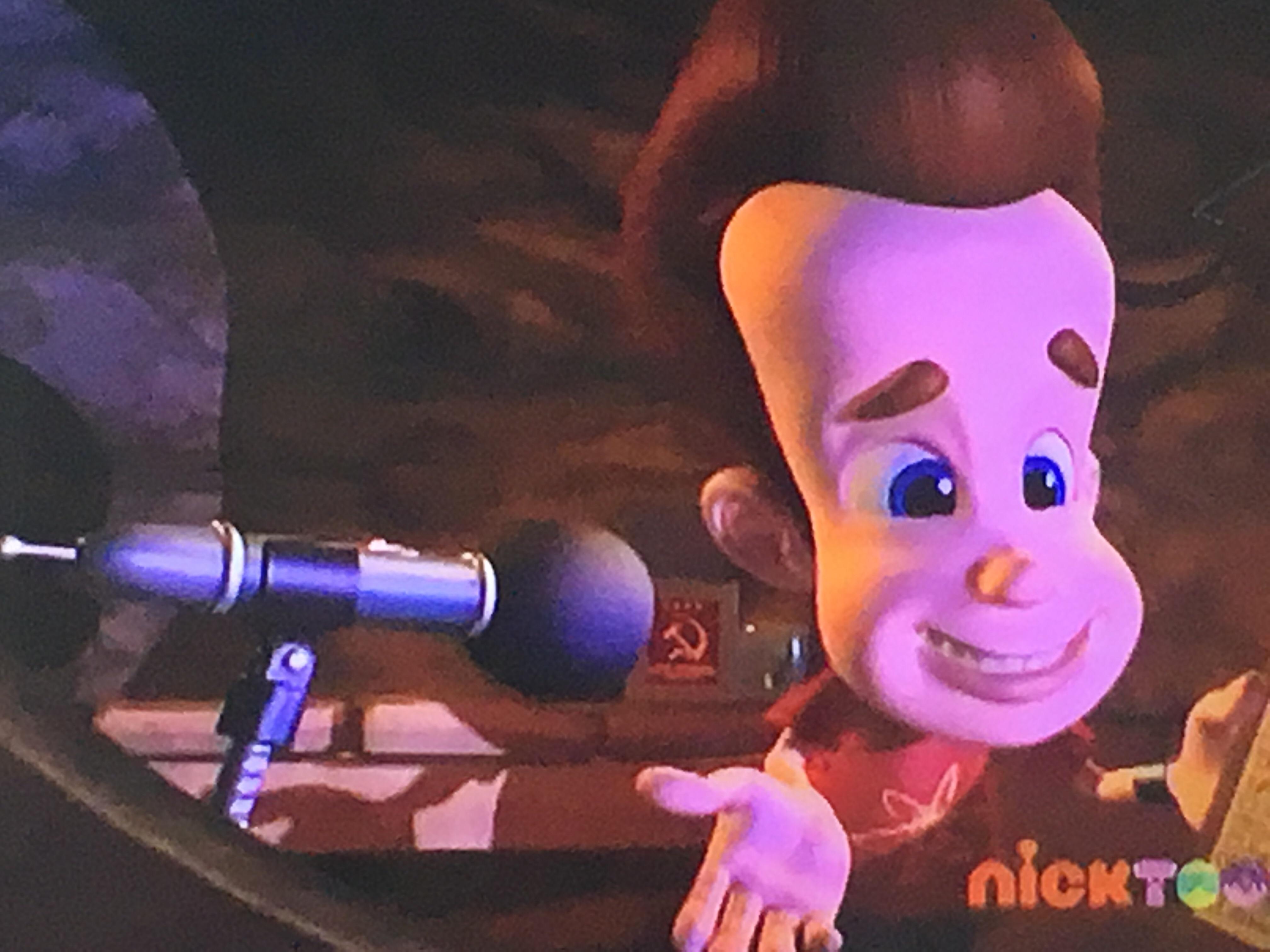 Watching jimmy neutron again and found this in the background. r