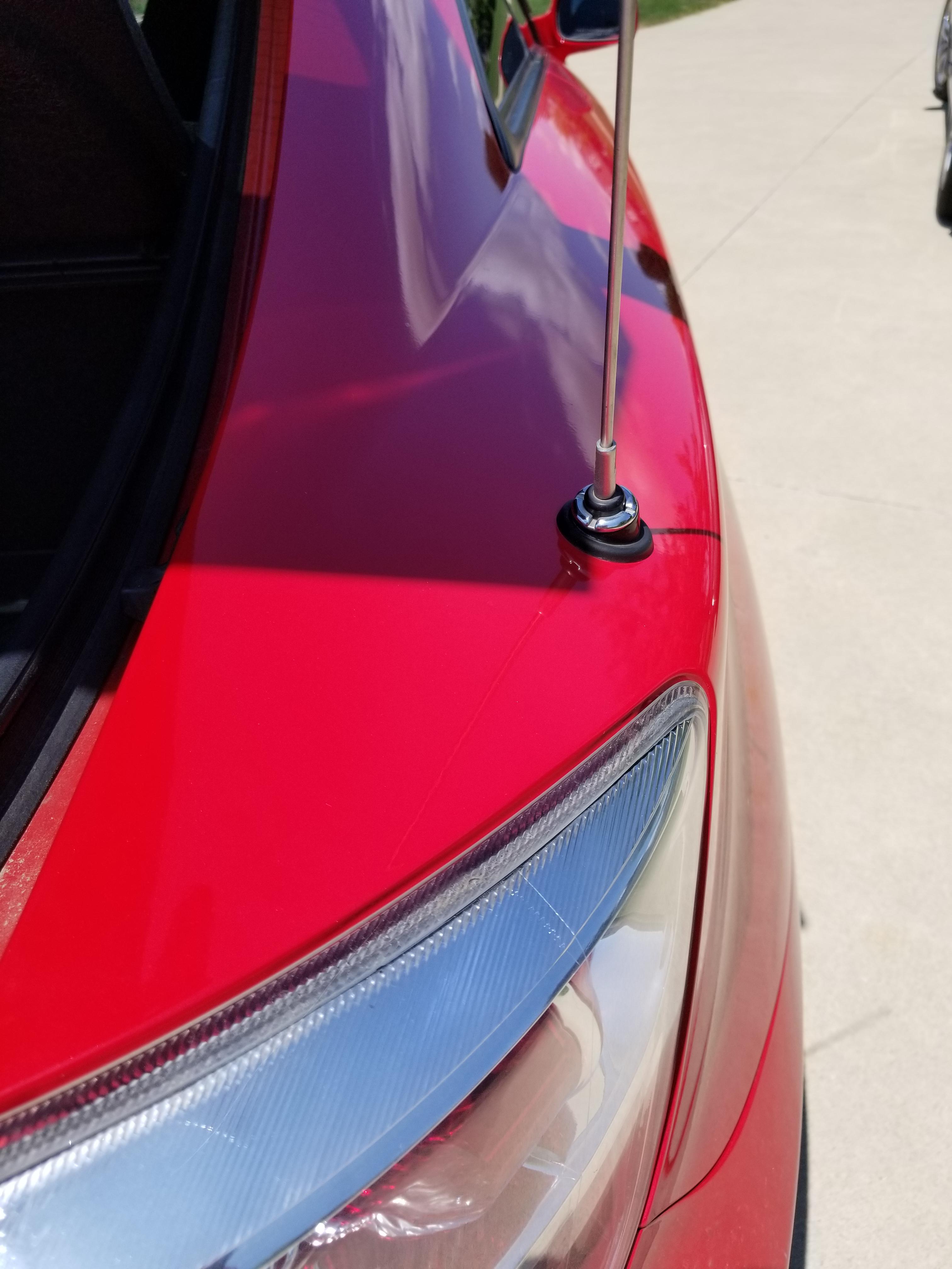 What is the best way to remove my factory antenna on my 2004 Toyota