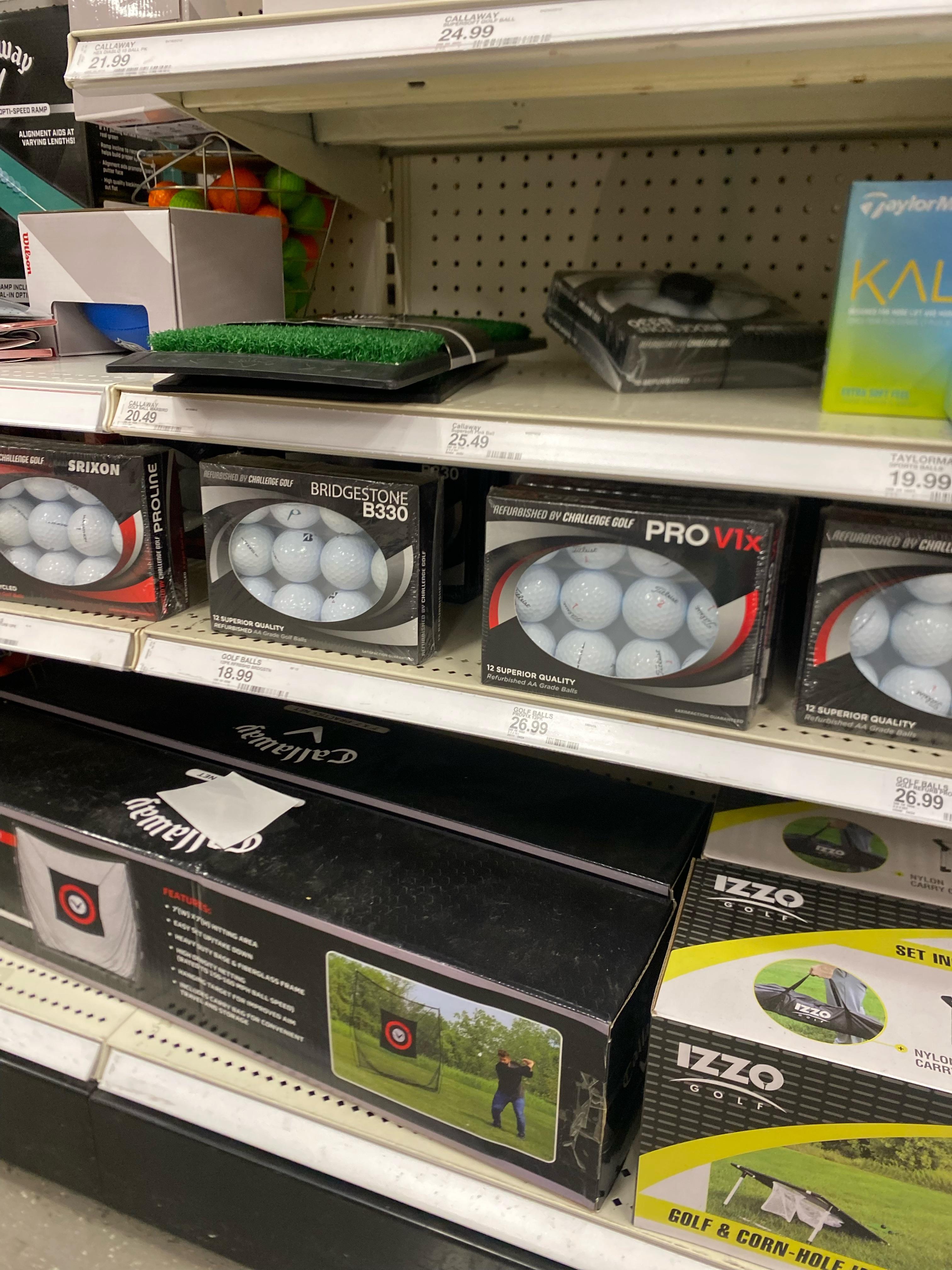 Refurbished golf balls at Target. r/golf