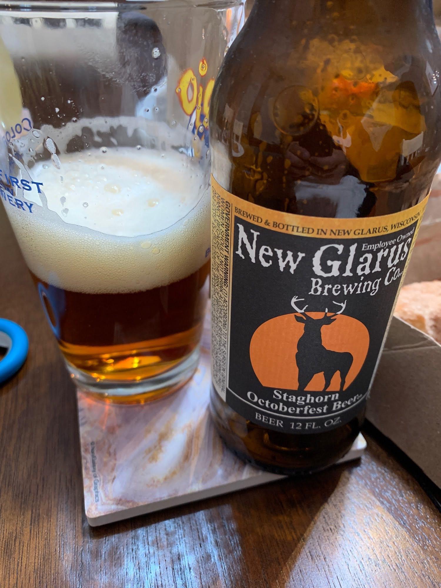 Staghorn Octoberfest Beer New Glarus Brewing Co r/beerporn