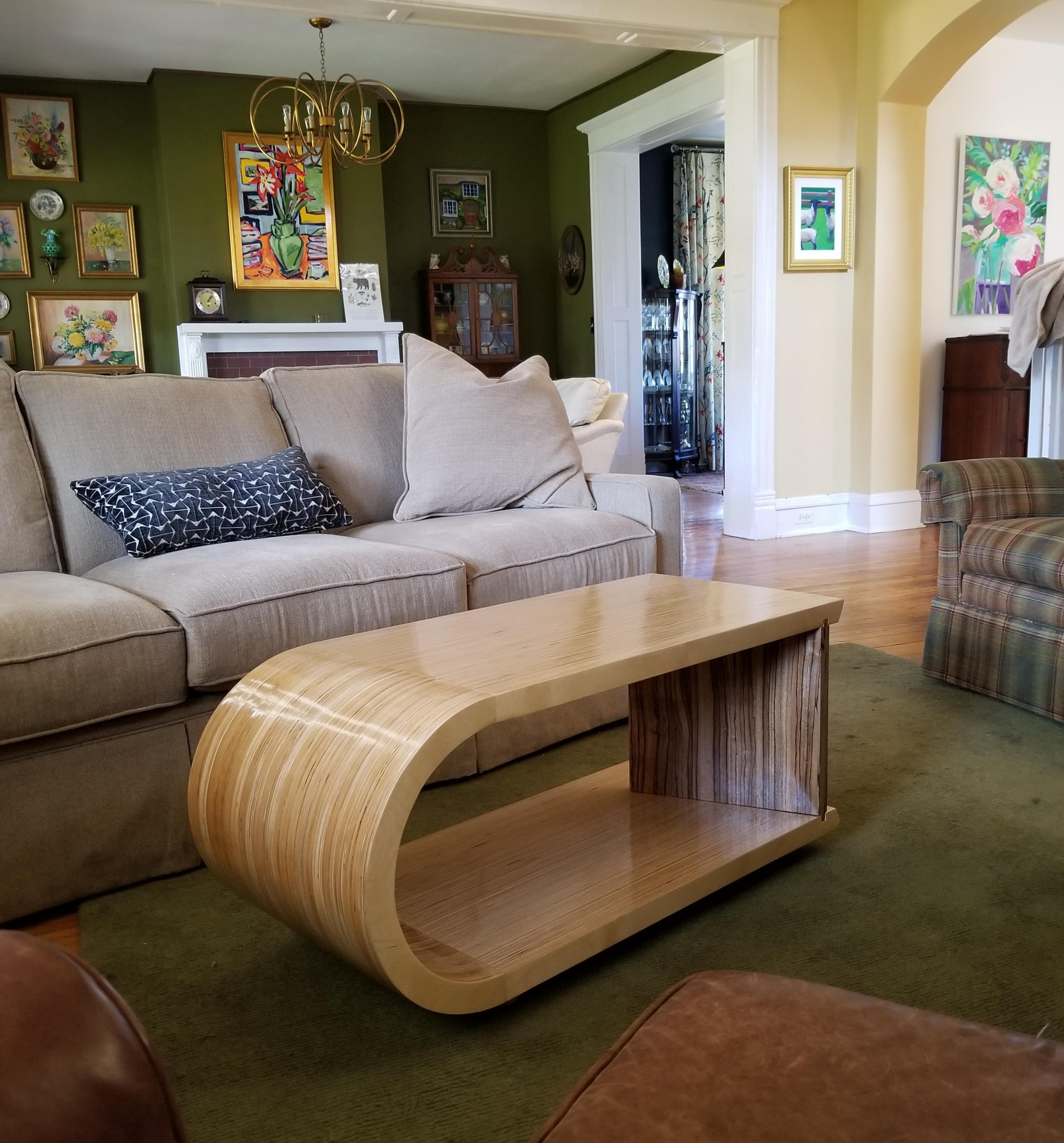 My wife wanted a new coffee table for our den. Baltic birch plywood