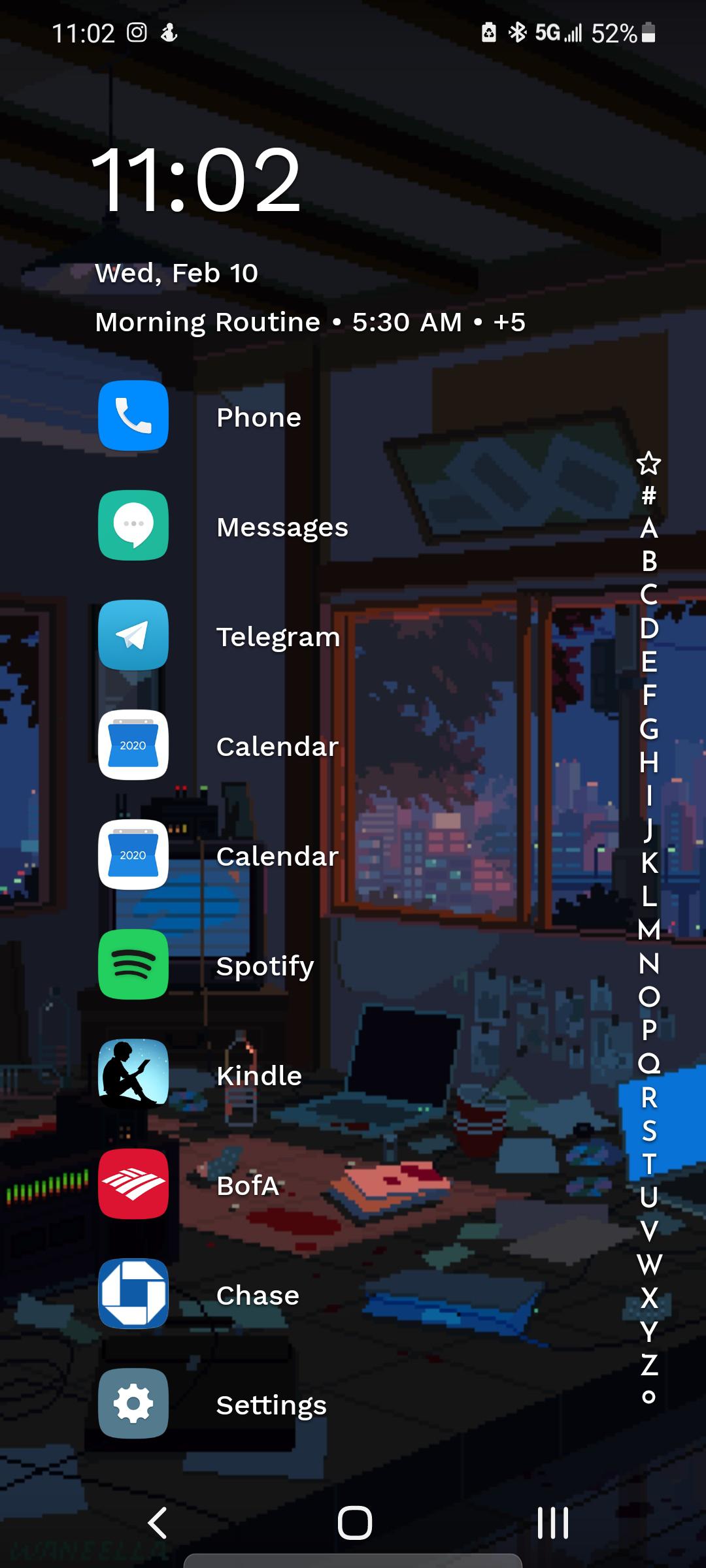 Minimalistic Homescreen setup with Niagara Pro Launcher, H20 Icons Pack