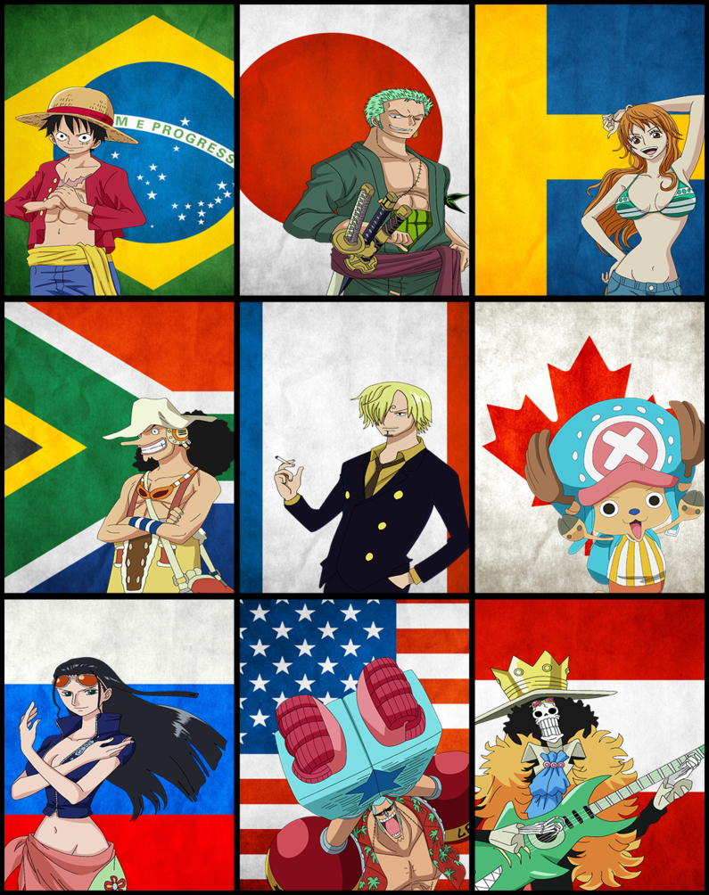Do you remember when Oda said from which country each straw hat pirate