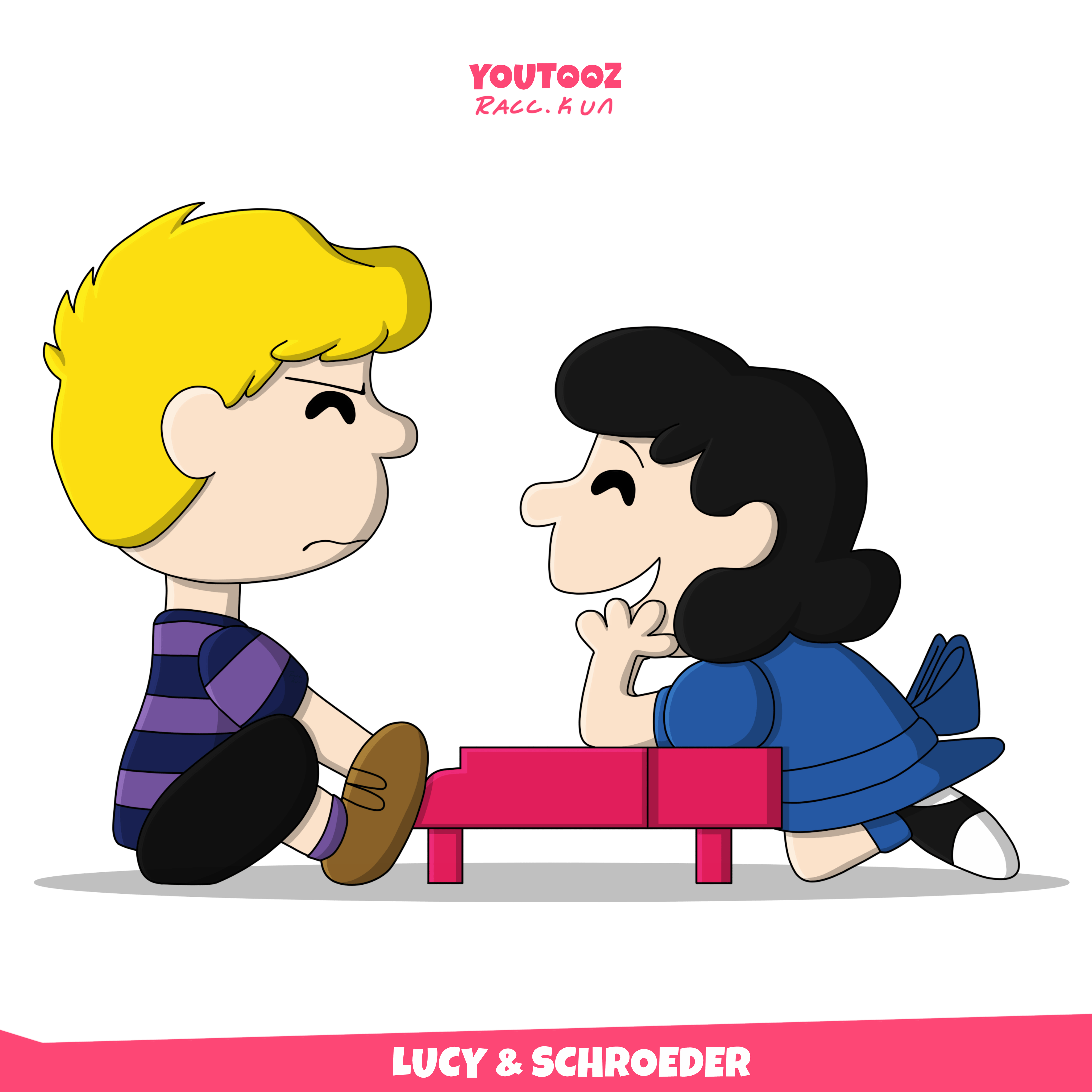 "Peanuts" Lucy & Schroeder Youtooz Concept r/Youtooz