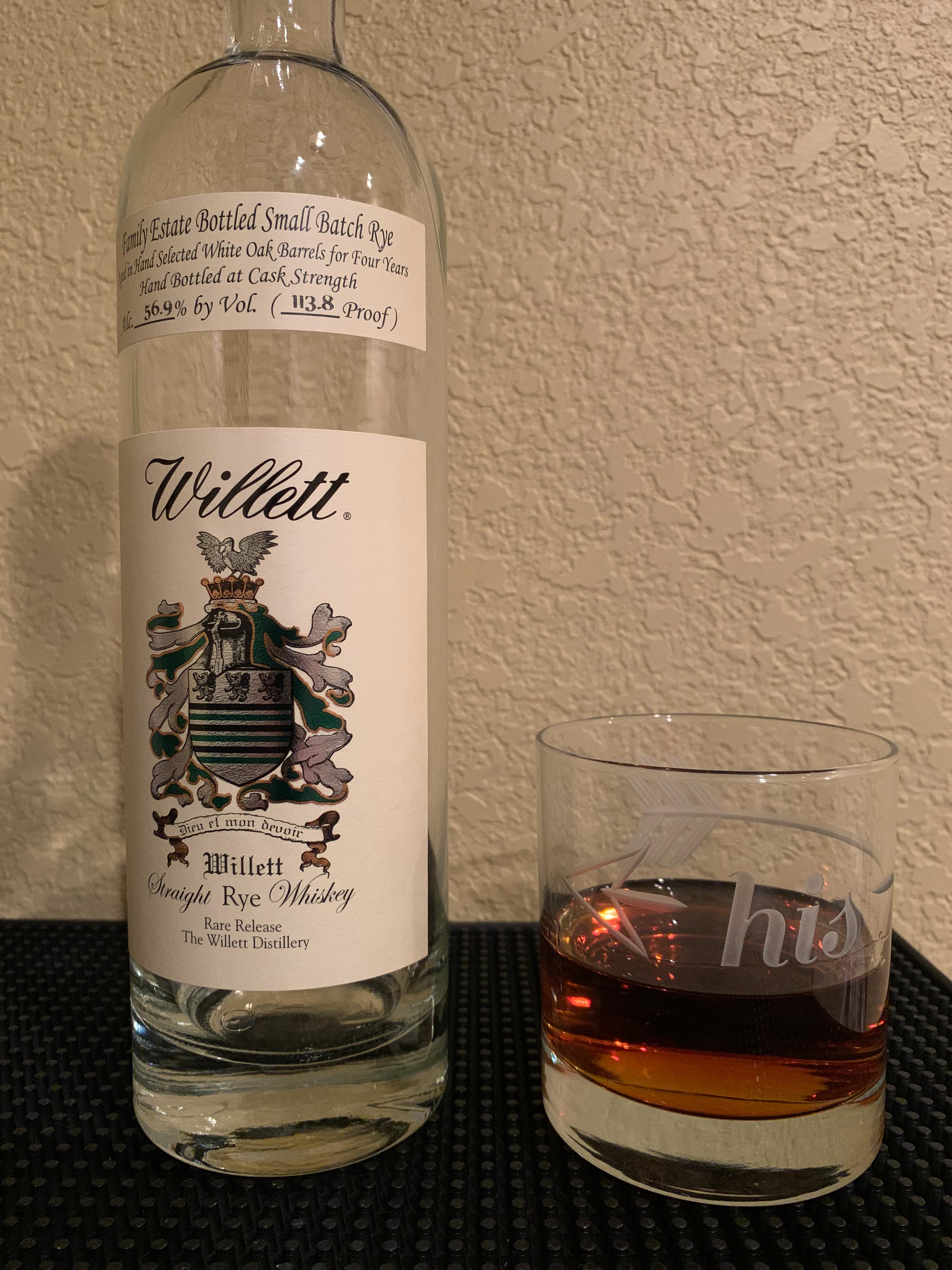 Review Willett 4yr Small Batch Rye r/bourbon