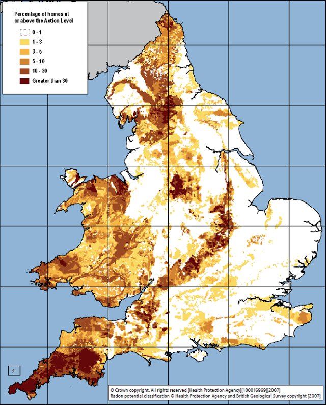 Solar Radiation Uk Map Map showing background Radiation levels within England and Wales MapPorn