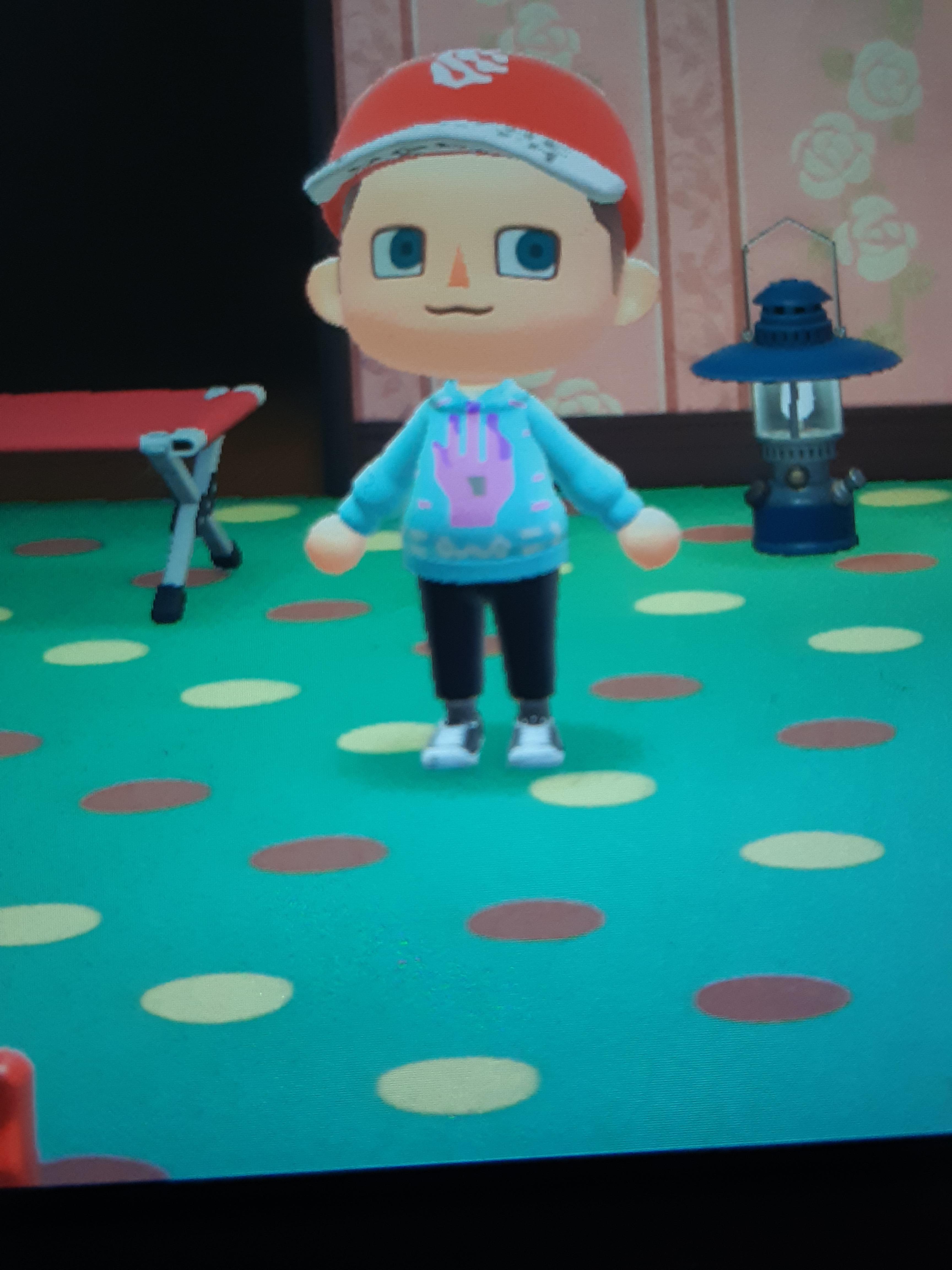 Made a Worlds Sweater in Animal crossing r/porterrobinson
