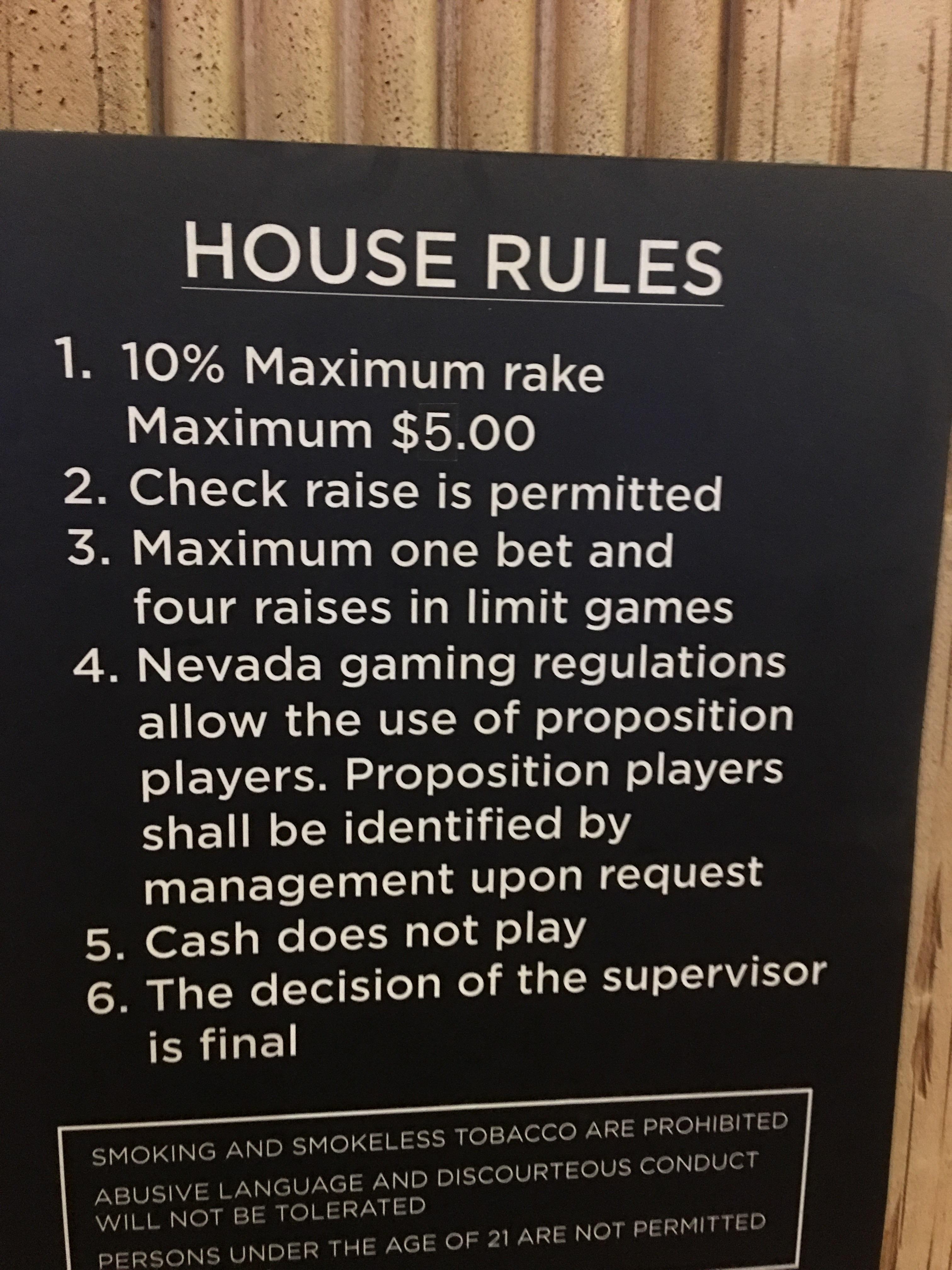 House rule 2... wtf? r/poker