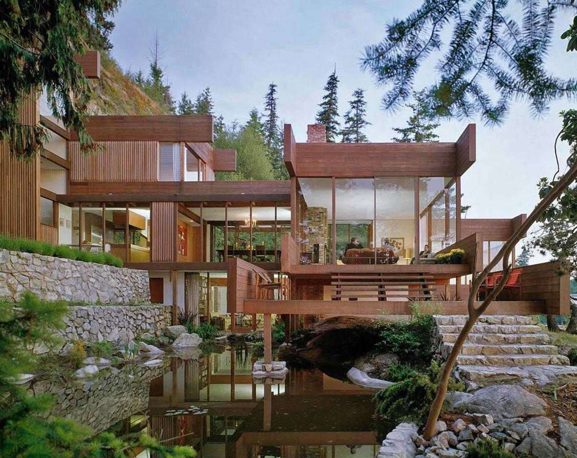 Architect Arthur Erickson's Graham House (1962), Vancouver r