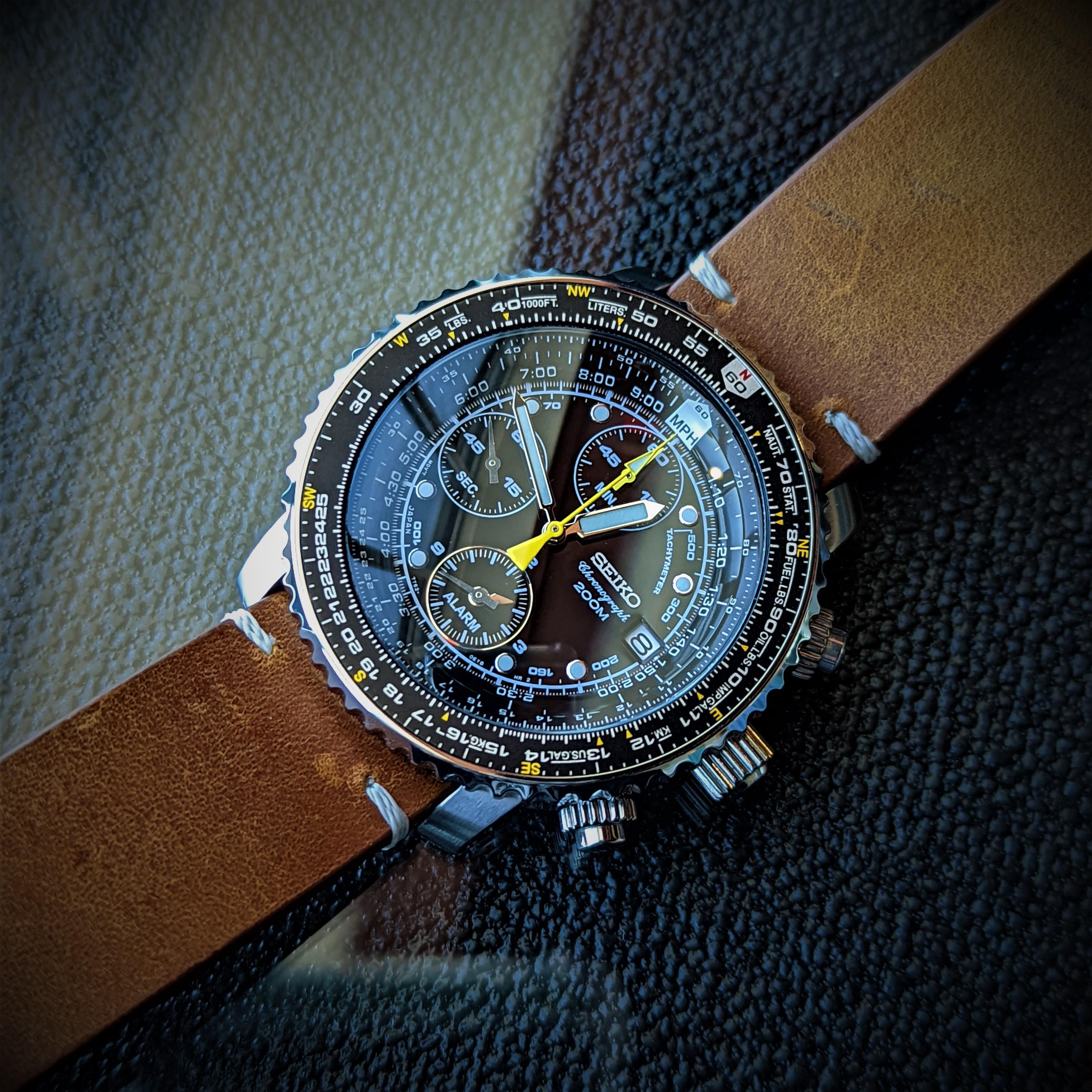 [WTS] Seiko Flightmaster Alarm Chronograph Watch SNA411 Watchexchange