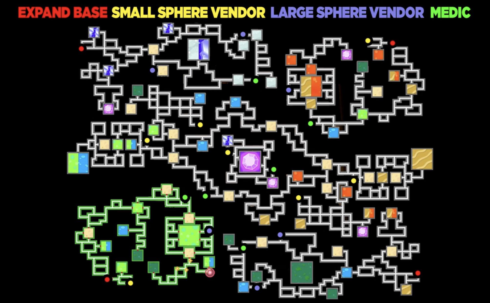Here’s a map of the vendors and medics in the underground r/PokemonBDSP